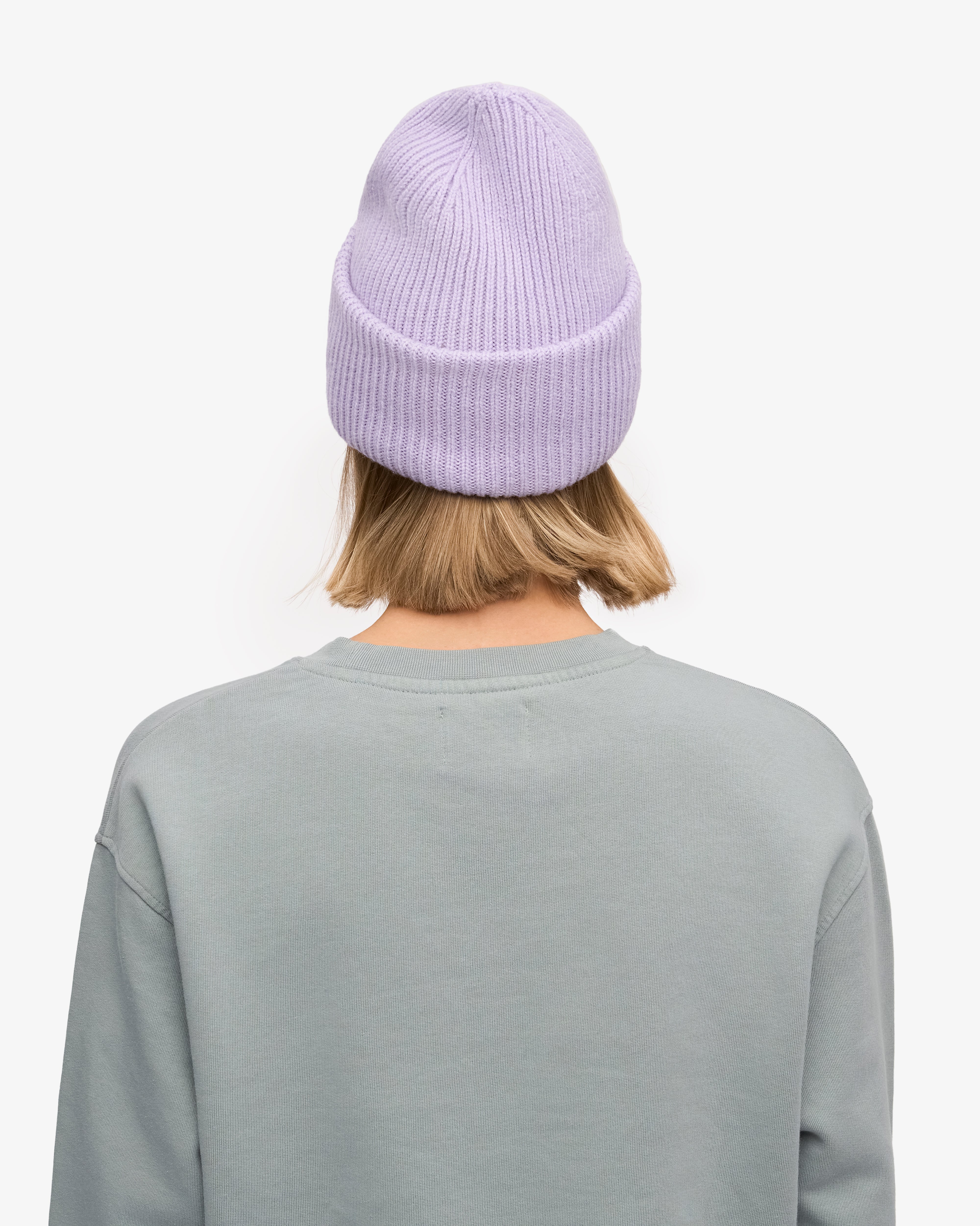Soft Lavender Merino Wool Beanie - Warm Winter Hat for Women & Men - Perfect for Skiing, Hiking & Outdoor Activities