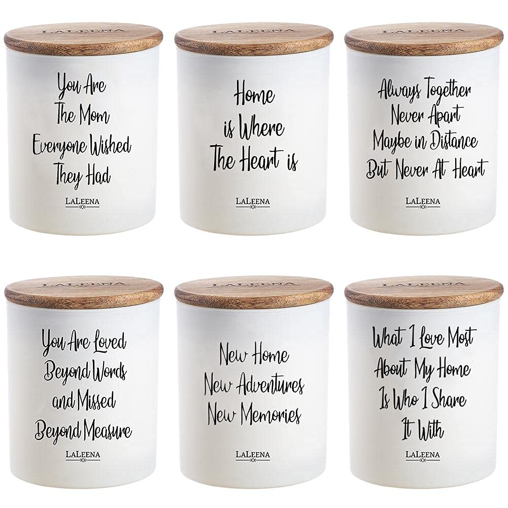 LaLeena 14oz Ocean Breeze Scented Candle - 100% Organic Soy Wax & Fragrance Oil in Glass Jar - Perfect Housewarming Gift for New Home | Relaxing Aromatherapy for Living Room, Bedroom & Bathroom