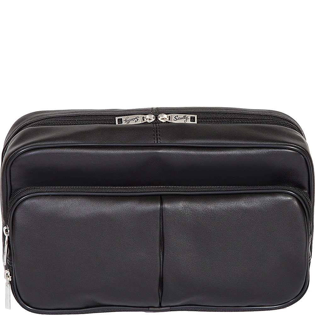 Premium Scully Travel Kit (Black) - Compact & Stylish Toiletry Bag for Men & Women - Perfect for Airplane, Gym, Camping & Business Trips