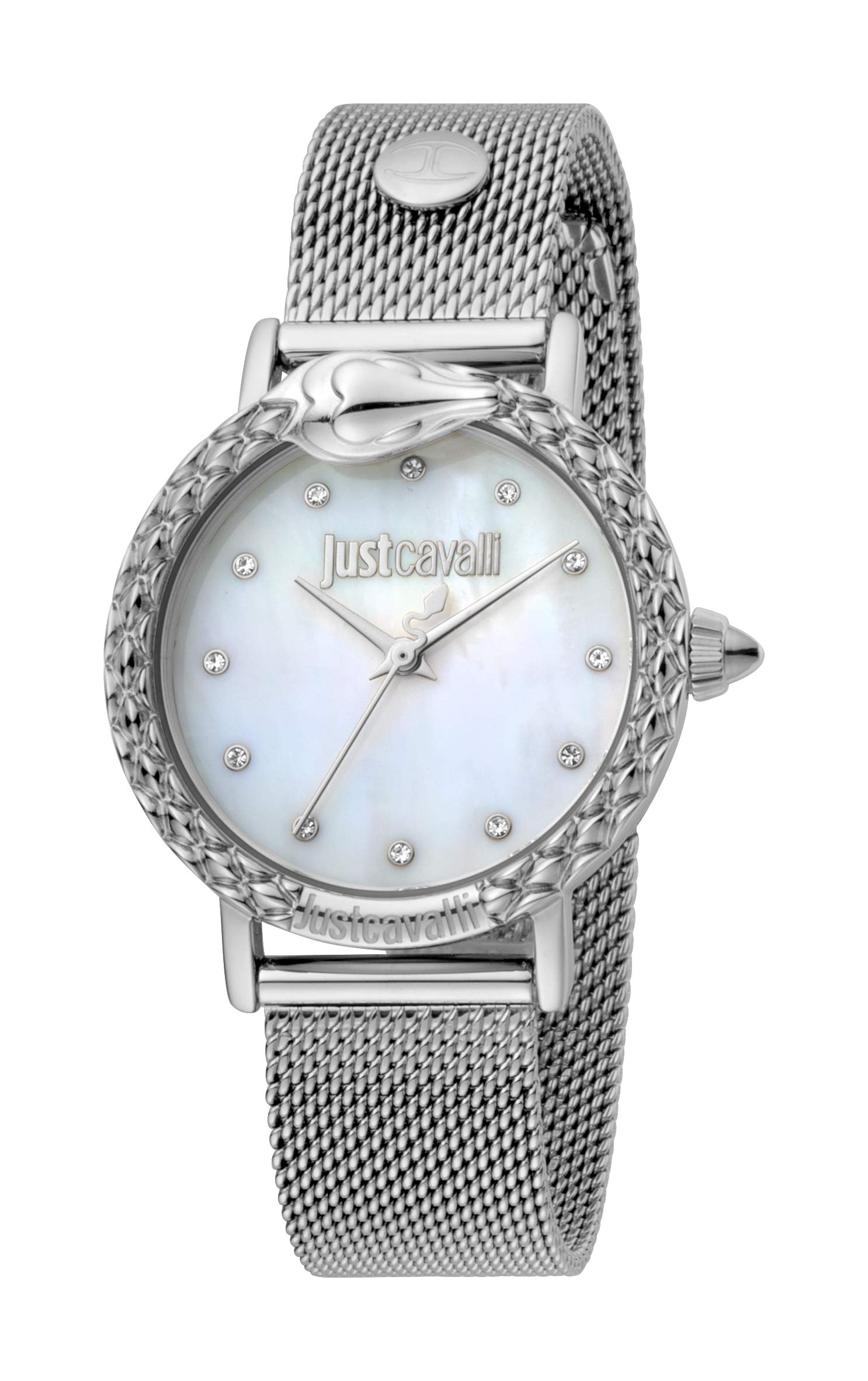 Just Cavalli Fashion Animal Print Ladies Quartz Watch with 3 Hands - Stylish Accessory for Women's Casual & Evening Wear