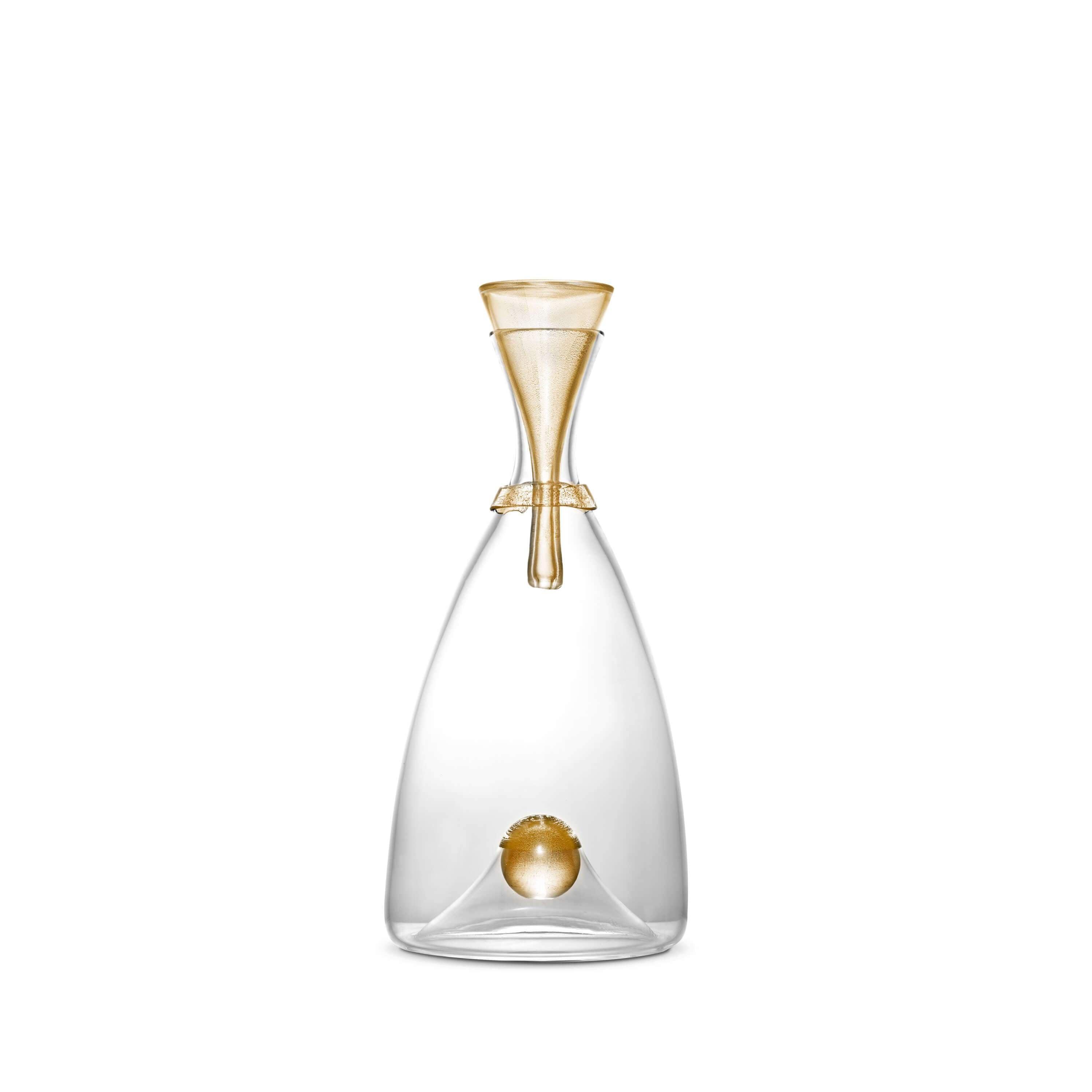 Premium Oro Decanter - Elegant Glass Wine Decanter for Aerating Red Wine, Perfect for Gifts, Dinner Parties & Home Bars - Enhances Flavor & Aroma