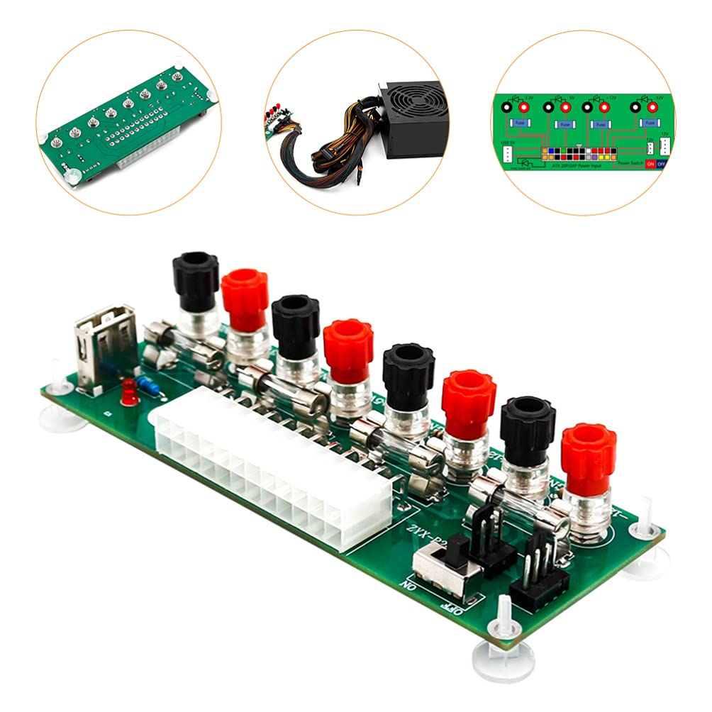 24-Pin ATX Power Supply Terminal to Adapter - High-Quality Computer Power Module & PCB Connector for PC Builds, Upgrades & Repairs - Perfect for Gaming Rigs, Workstations & DIY Computer Projects