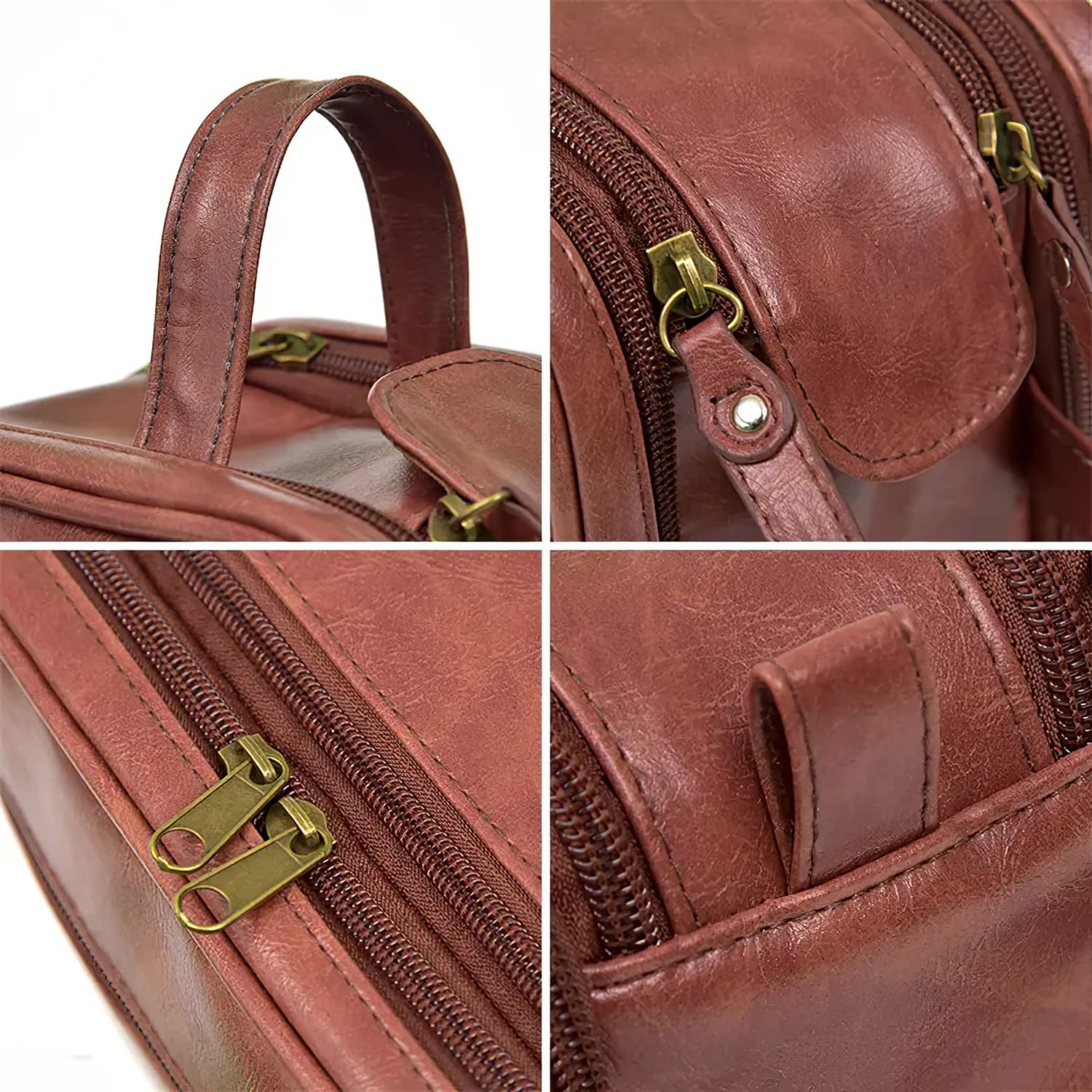 **Handcrafted Personalized Leather Toiletry Bag for Men - Custom Dopp Kit for Travel, Grooming & Gifts - Ideal for Father, Husband, Boyfriend & Groomsmen**    *(Perfect for Travel, Weddings, Business Trips & Daily Grooming Essentials - Durable & Stylish Cosmetic & Shaving Bag)*
