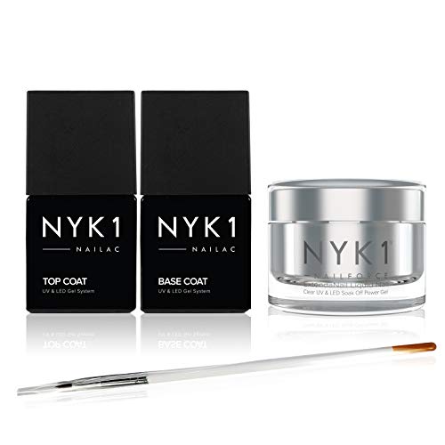 NYK1 Nail Force with NYK1 Gel Top and Base Coats