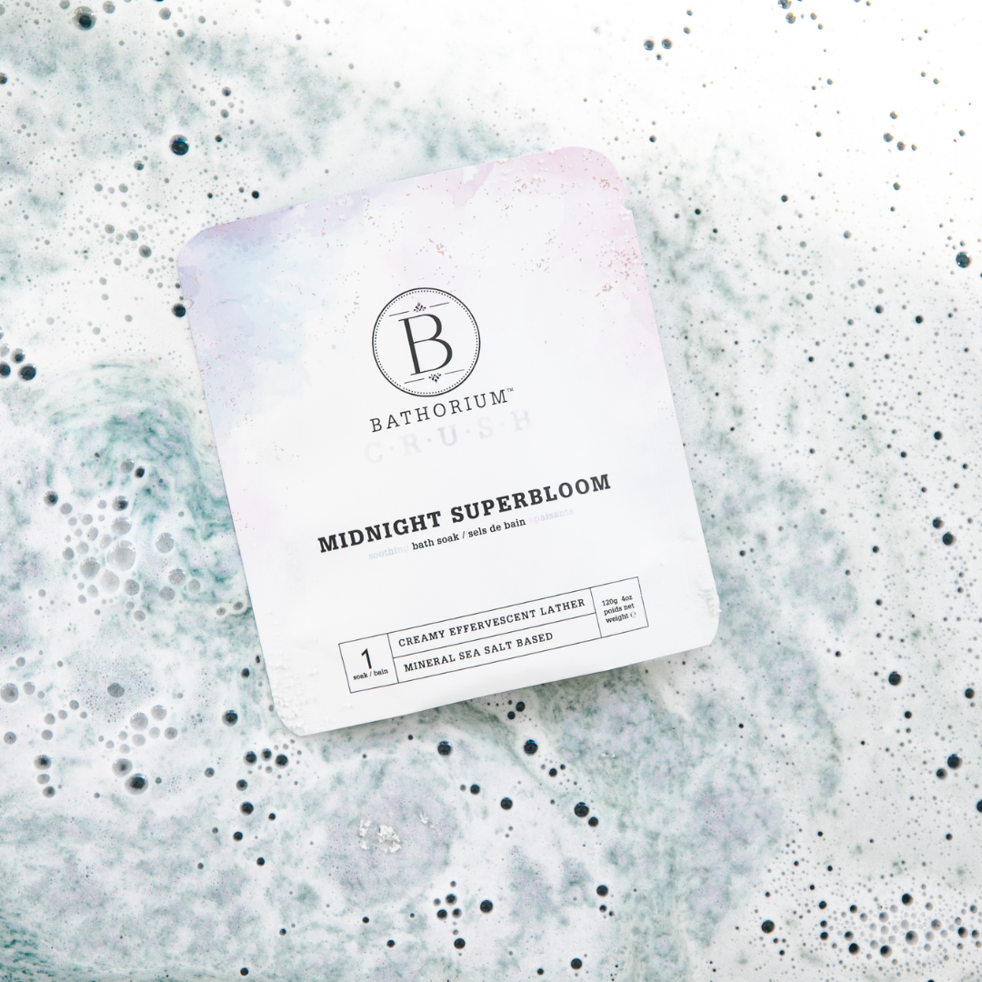Midnight Superbloom Crush Bath Soak - Relaxing Floral Scented Bath Salts for Stress Relief & Self Care - Perfect for Spa Nights & Gift Giving