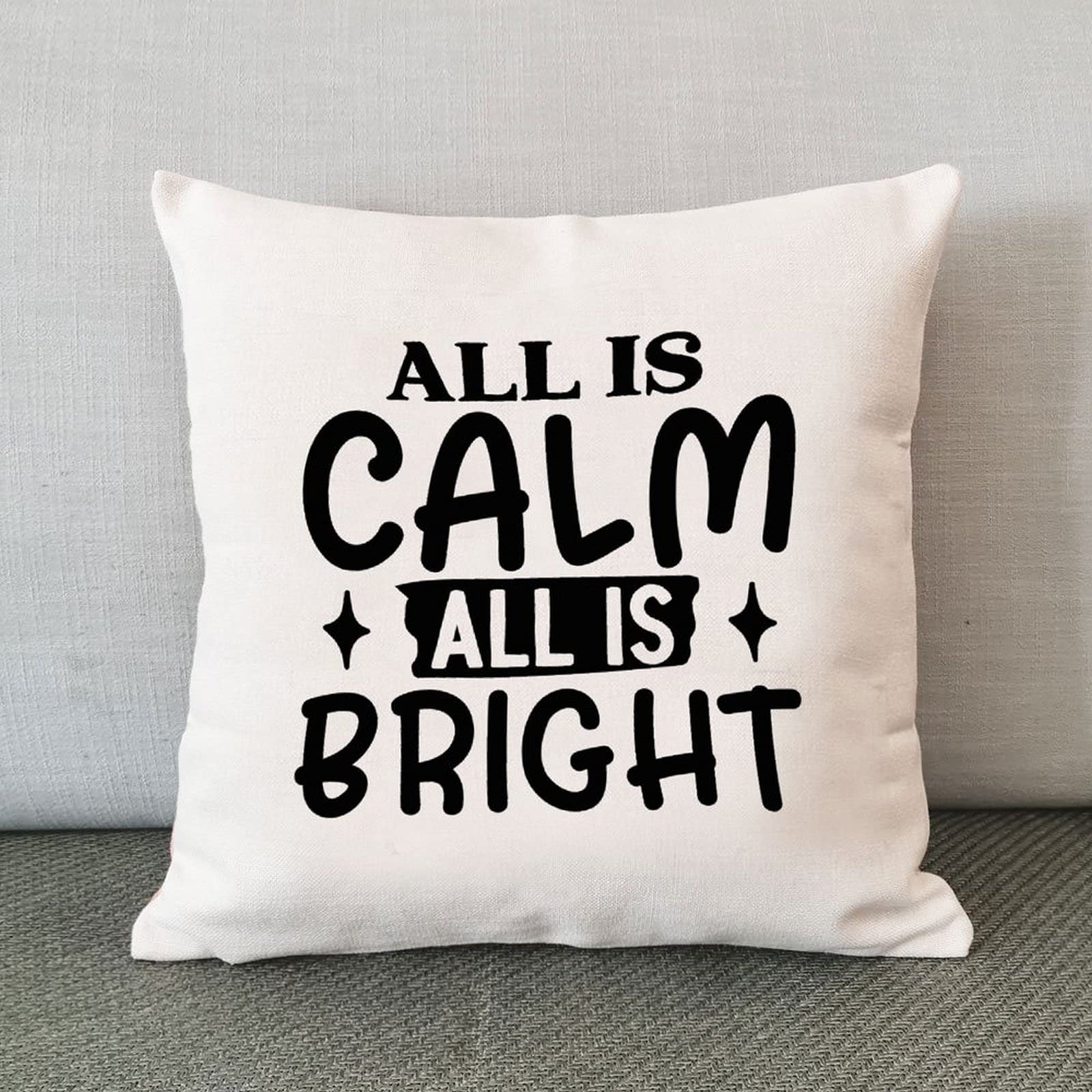 Religious Christmas Pillow Cover - Bible Quotes for Sofa Decor & Gift