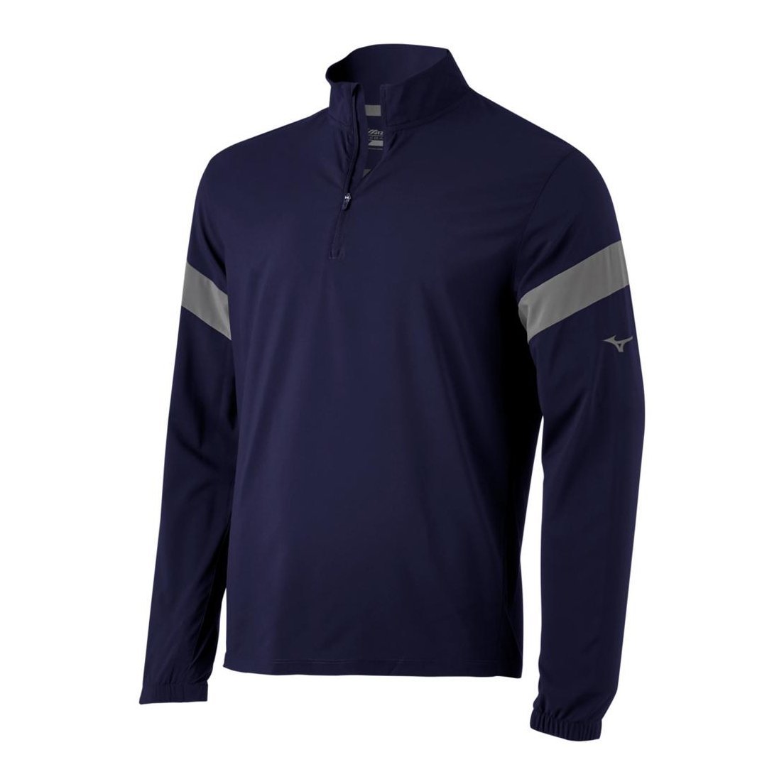 Mizuno Adult Long Sleeve Batting Jacket - Baseball Training & Cold Weather Warm-Up (Model 350949) - Perfect for Baseball Practice, Games & Outdoor Sports
