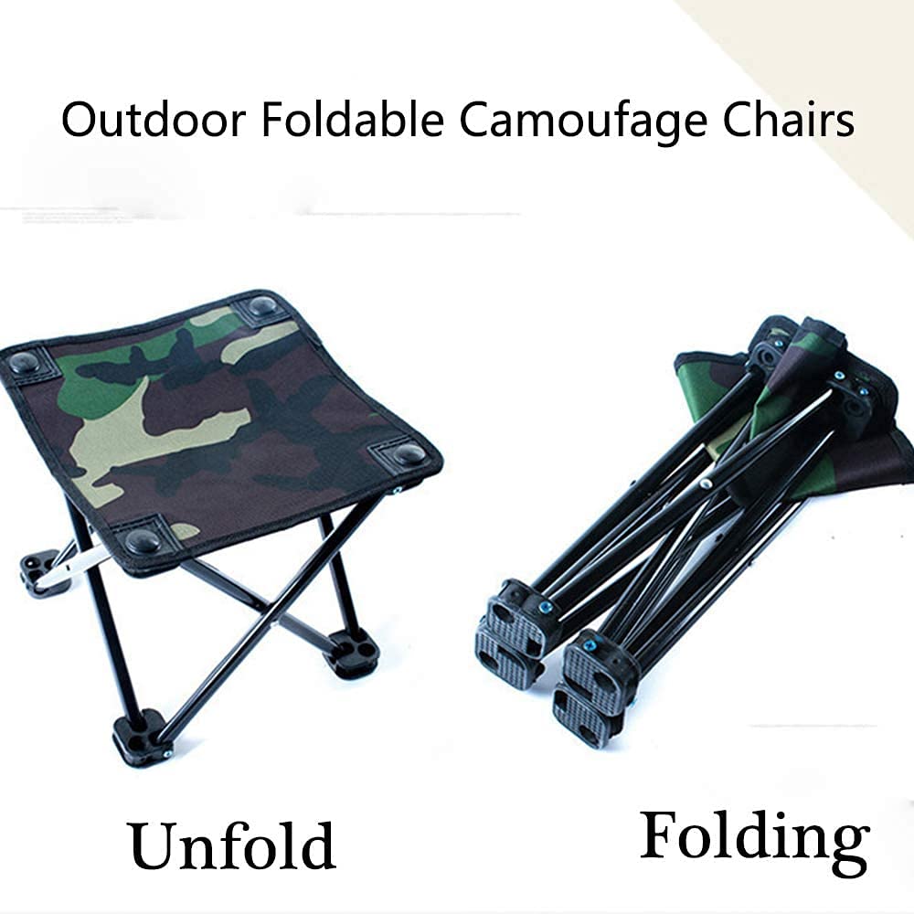 Portable Folding Camping Chair - Lightweight Compact Stool for Outdoor Activities, Travel, Fishing, Hiking, Gardening, Picnic & Beach - 12