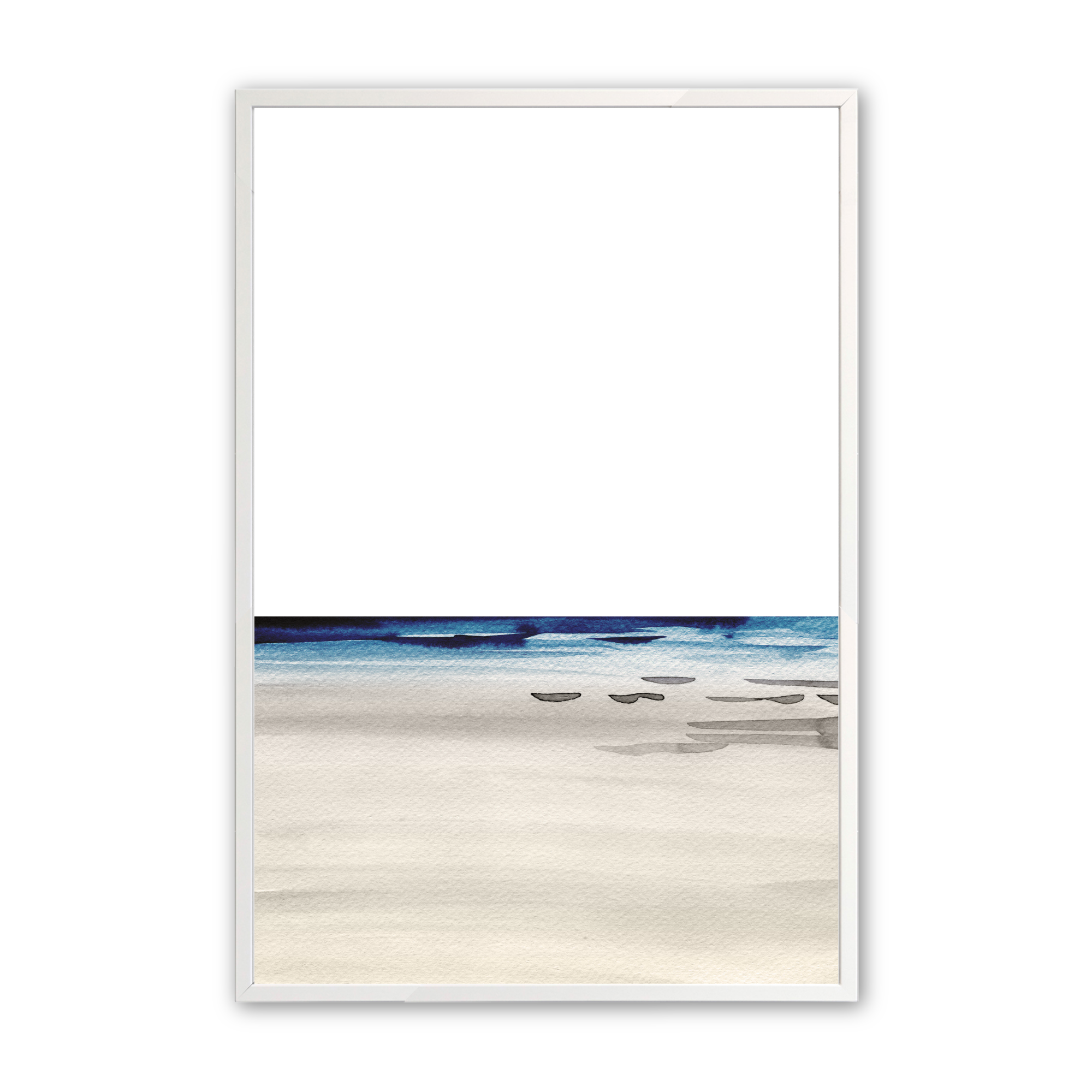 Coastal Serenity Wall Art - Set of 2 Framed Beach Prints for Home Decor - Perfect for Living Room, Bedroom or Office