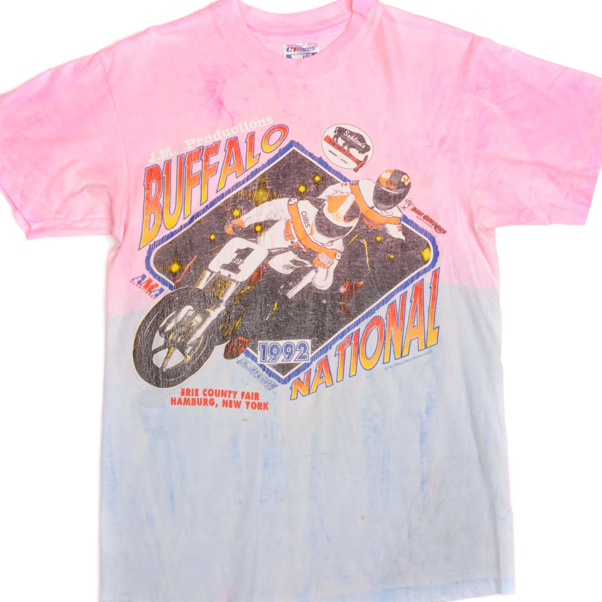 Vintage AMA Buffalo National Motocross T-Shirt 1992 Small - Retro Motorcycle Racing Tee for Men, Unisex Vintage Sports Apparel - Perfect for Motocross Fans, Bikers & Retro Fashion Enthusiasts