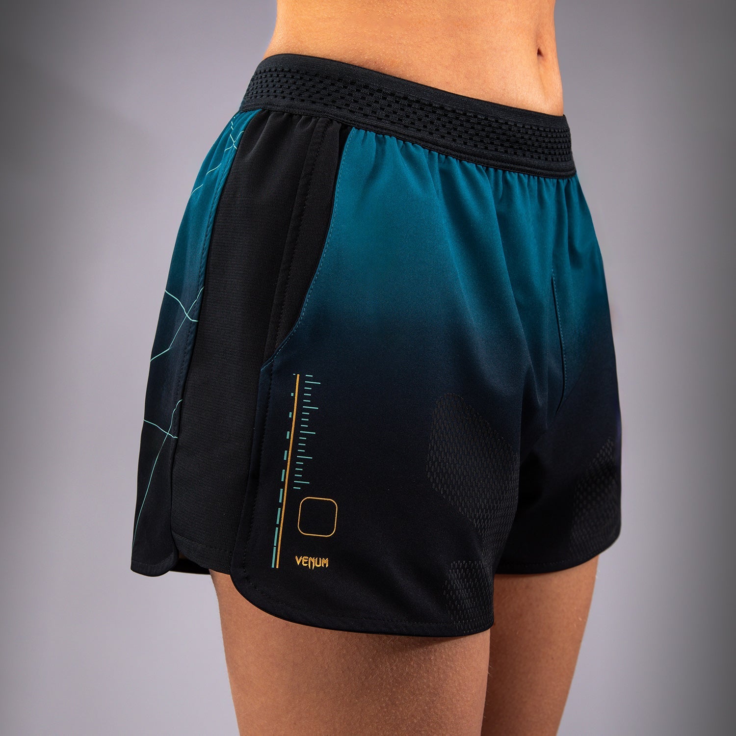 Venum Tactical XT Training Shorts for MMA & BJJ - Lightweight Combat Shorts with Stretch Fabric - Black/Forest Green - Perfect for MMA Training, Brazilian Jiu-Jitsu & Gym Workouts
