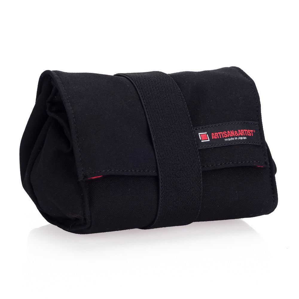 Artisan & Artist ACAM 75 Canvas Wrap Body/Lens Pouch - Durable Black Camera Bag for DSLR & Mirrorless Cameras - Perfect for Travel, Hiking & Outdoor Photography