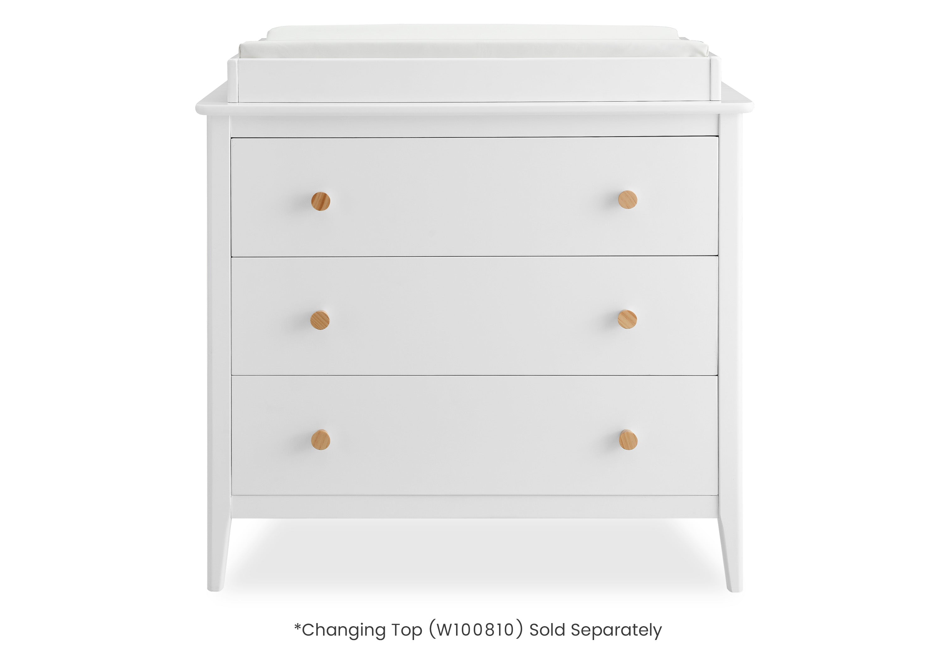 Casey 3 Drawer Dresser with Interlocking Drawers - Sturdy Bedroom Storage Furniture for Clothes & Accessories - Perfect for Kids Room, Nursery or Dorm Organization