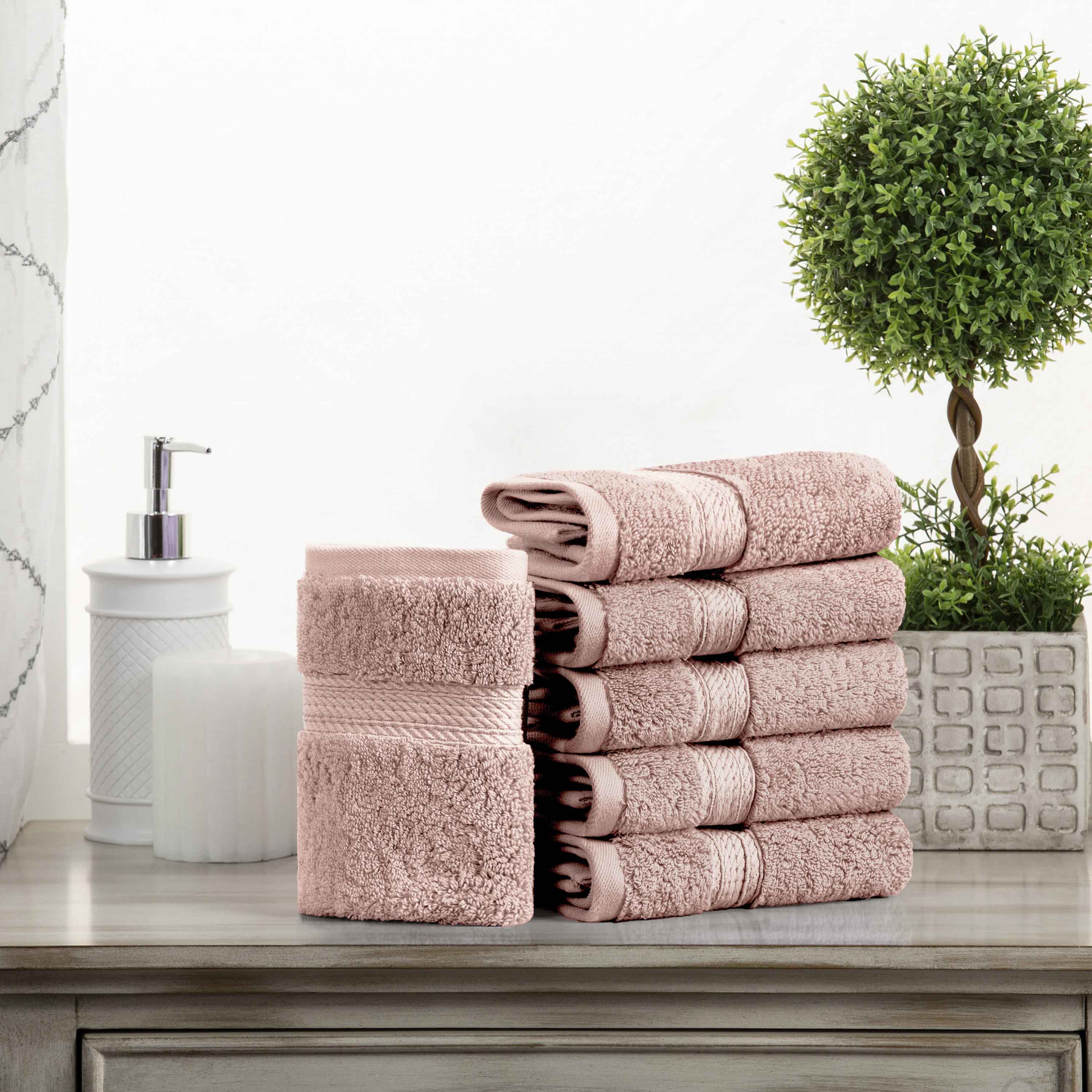 Premium 100% Egyptian Cotton Plush Heavyweight Luxury Bath Towel Set of 6 - Ultra Soft & Absorbent for Spa, Hotel & Home Use