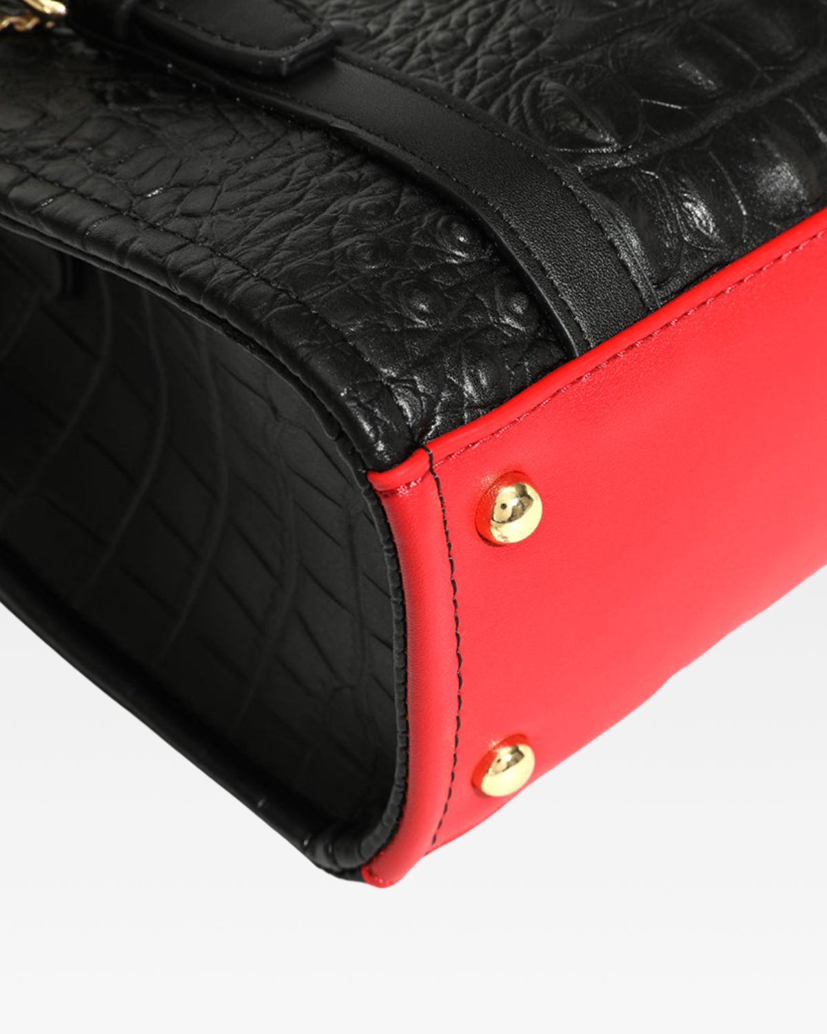 Apollo 2 Mini Tote Bag - Stylish Black Handbag with Red Bottom | Perfect for Work, Travel & Everyday Use | Women's Fashion Accessory