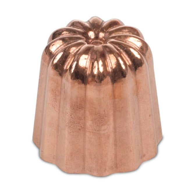 Premium Cannele Copper Molds with Tin Lining - Professional French Pastry Baking Tools for Home Chefs & Bakers - Perfect for Making Traditional Cannelés de Bordeaux Desserts