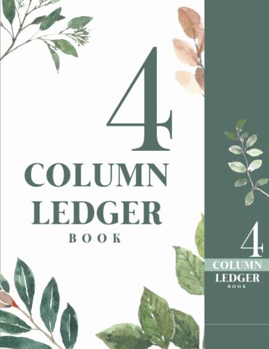 4 Column Ledger Book - Small Business Accounting Journal for Income & Expense Tracking | Perfect for Bookkeeping, Tax Records, and Financial Organization
