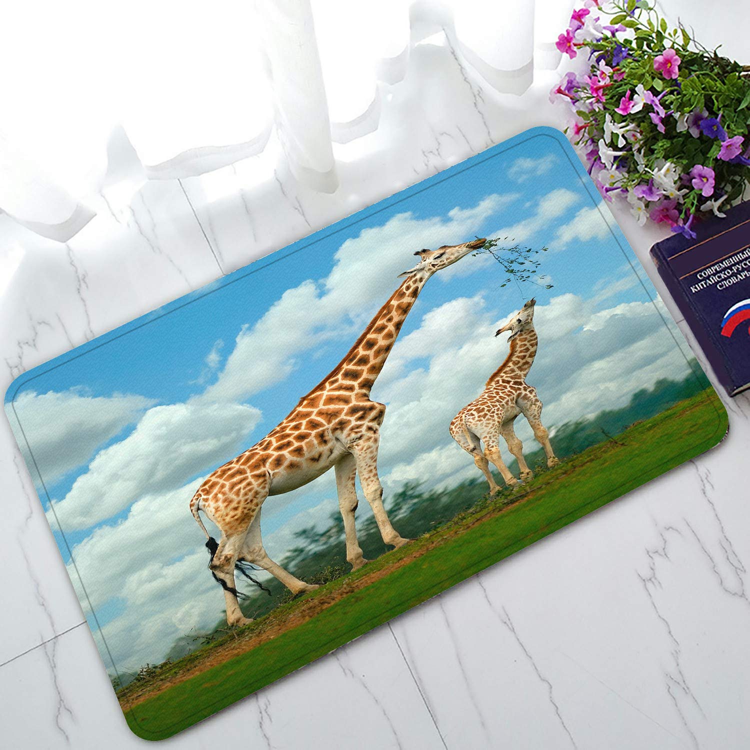 ECZJNT Welcome Doormat - Non-Slip Bath Mat & Entrance Rug, 30x18 Inch, Perfect for Home, Office, and Outdoor Use