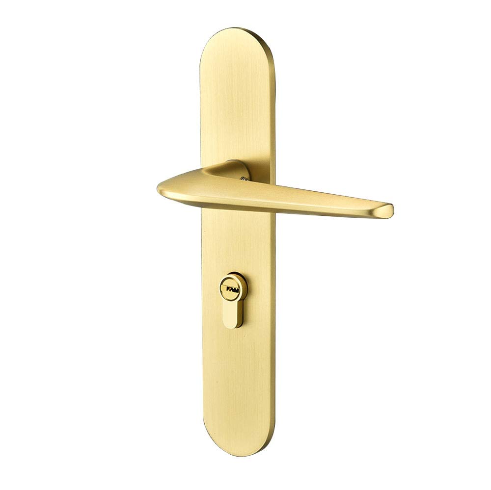 Modern Heavy Duty Privacy Door Handleset with Lock - Interior Lever Handle for Bathroom, Bedroom & Closet - Durable Door Hardware for Home Security & Style