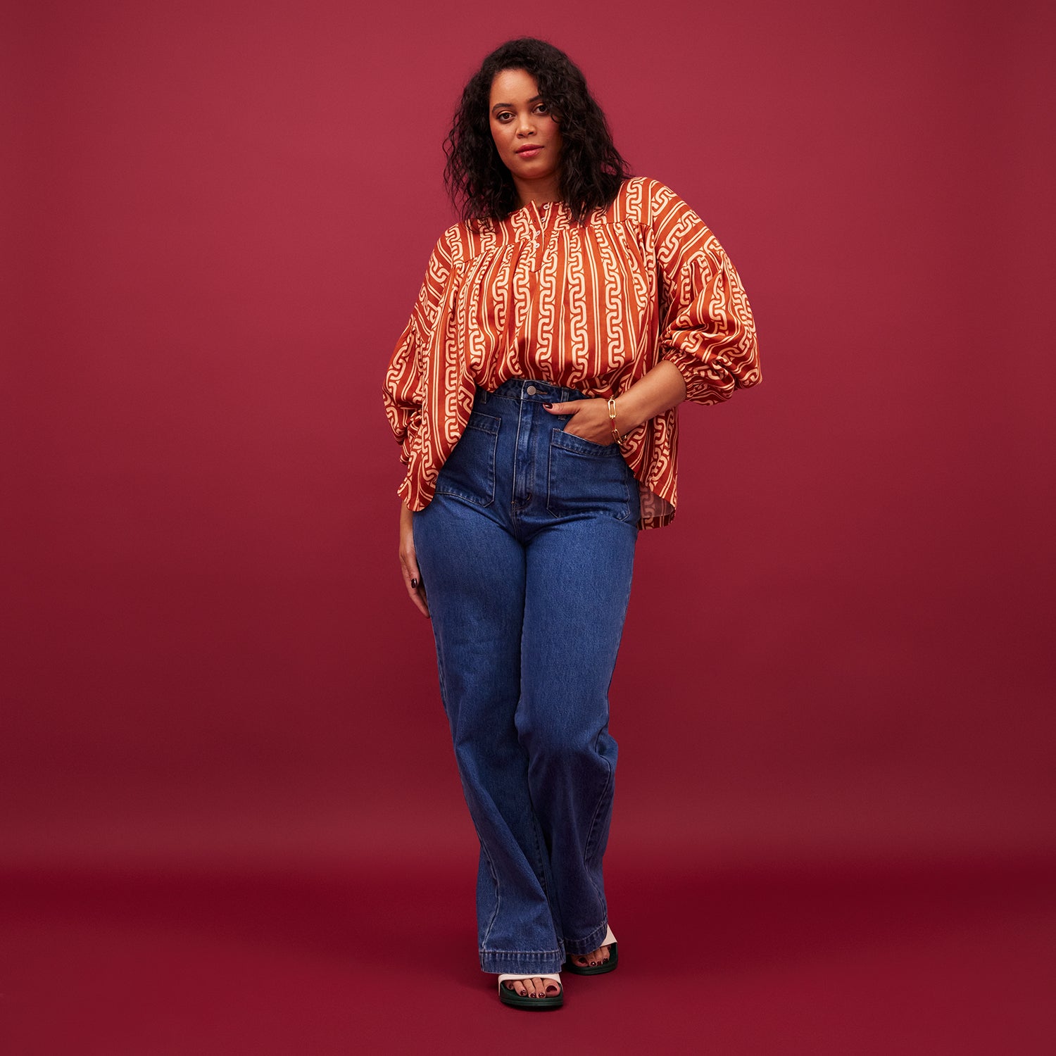 Novia Blouse - Women's Elegant Floral Print Blouse for Casual & Office Wear | Perfect for Date Night, Work, and Special Occasions