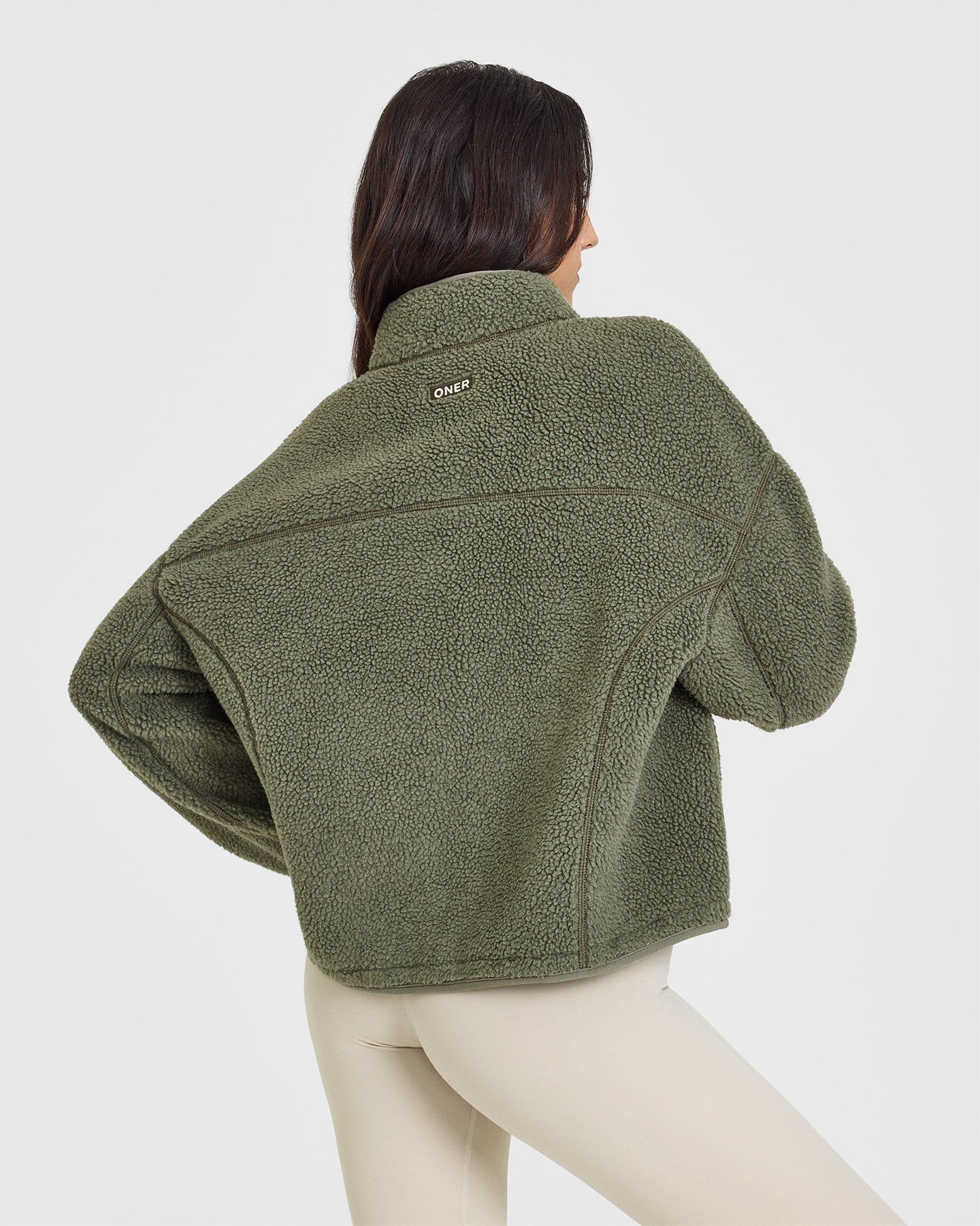 Alpine Green Zip Through Fleece Jacket for Men & Women - Lightweight Warm Winter Outerwear for Hiking, Camping & Outdoor Activities