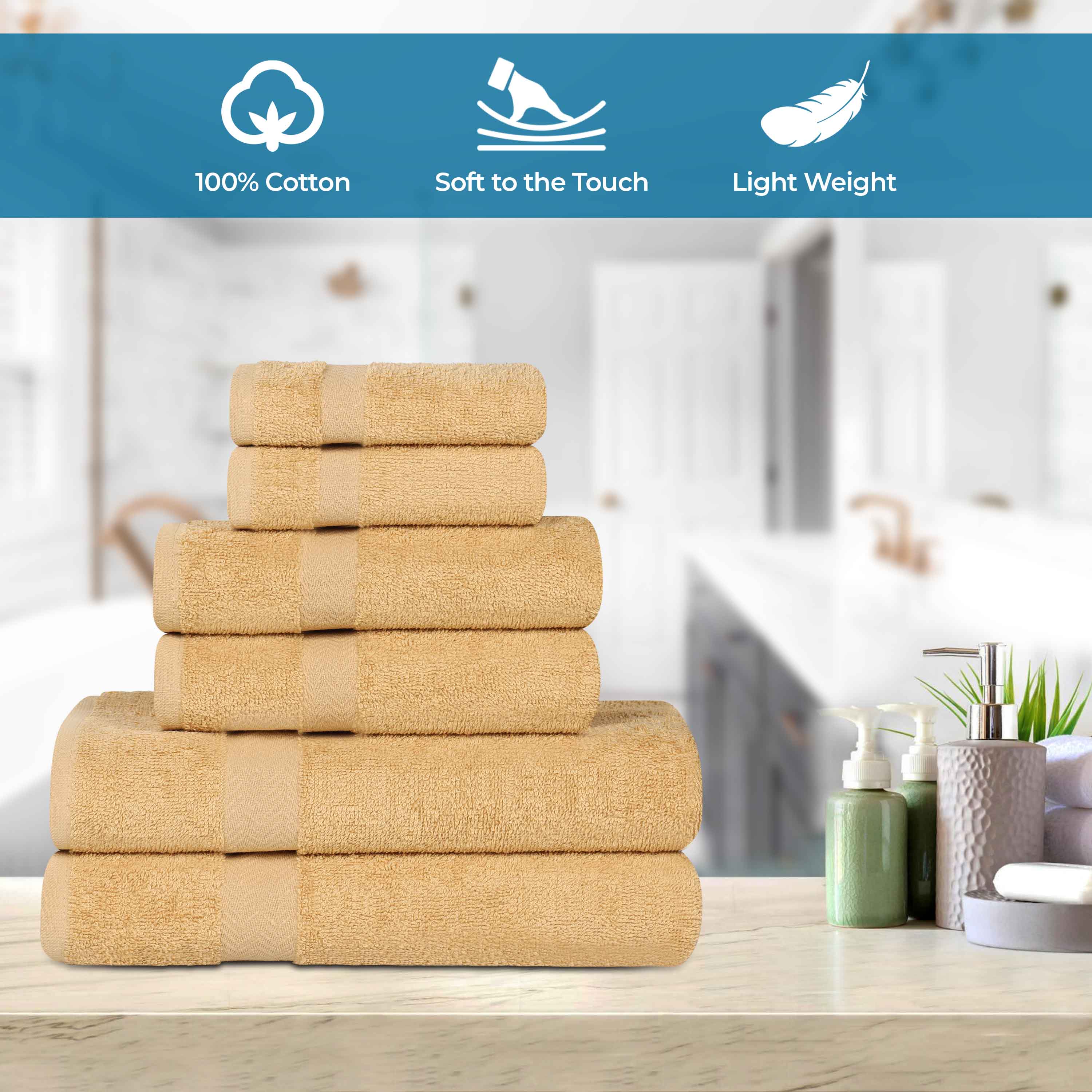 Franklin 100% Cotton Eco-Friendly 24-Piece Face Towel Set | Soft Absorbent Washcloths for Spa, Gym, Travel & Daily Skincare | Hypoallergenic Bath Towels