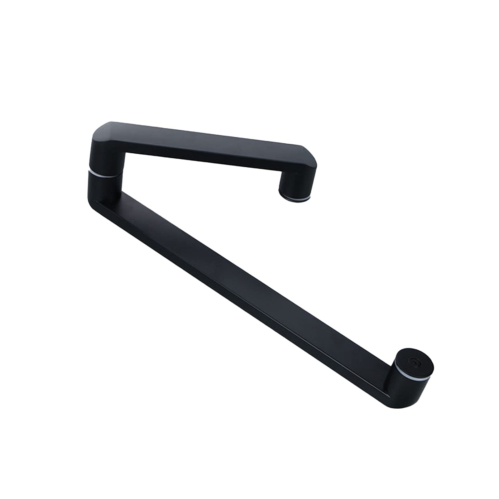 Stainless Steel Push Pull Glass Door Handle - Black Bathroom Shower Door Replacement Handle (275mm+475mm) - Perfect for Modern Homes, Office Glass Doors & Shower Enclosures