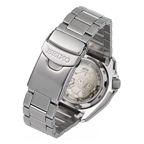 Seiko SRPD63K1 Men's Silver Analog Sports Watch - Durable Stainless Steel Case & Band, Water Resistant for Swimming, Diving & Outdoor Activities
