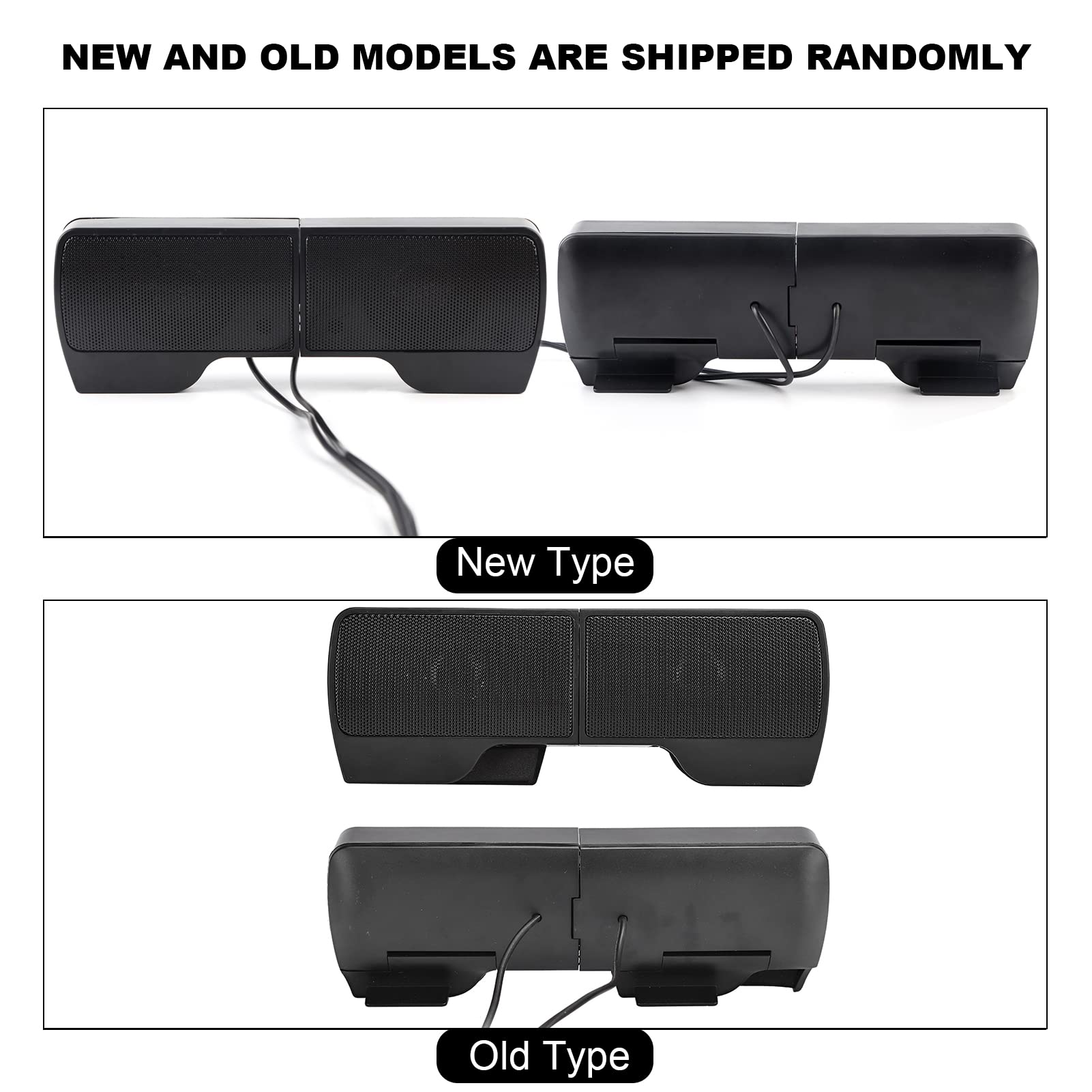 BROLEO Portable Laptop Soundbar - Mini Speaker with Volume Adjustment, Clip-On Desktop PC Accessories for Enhanced Audio in Home Office, Gaming, and Online Meetings