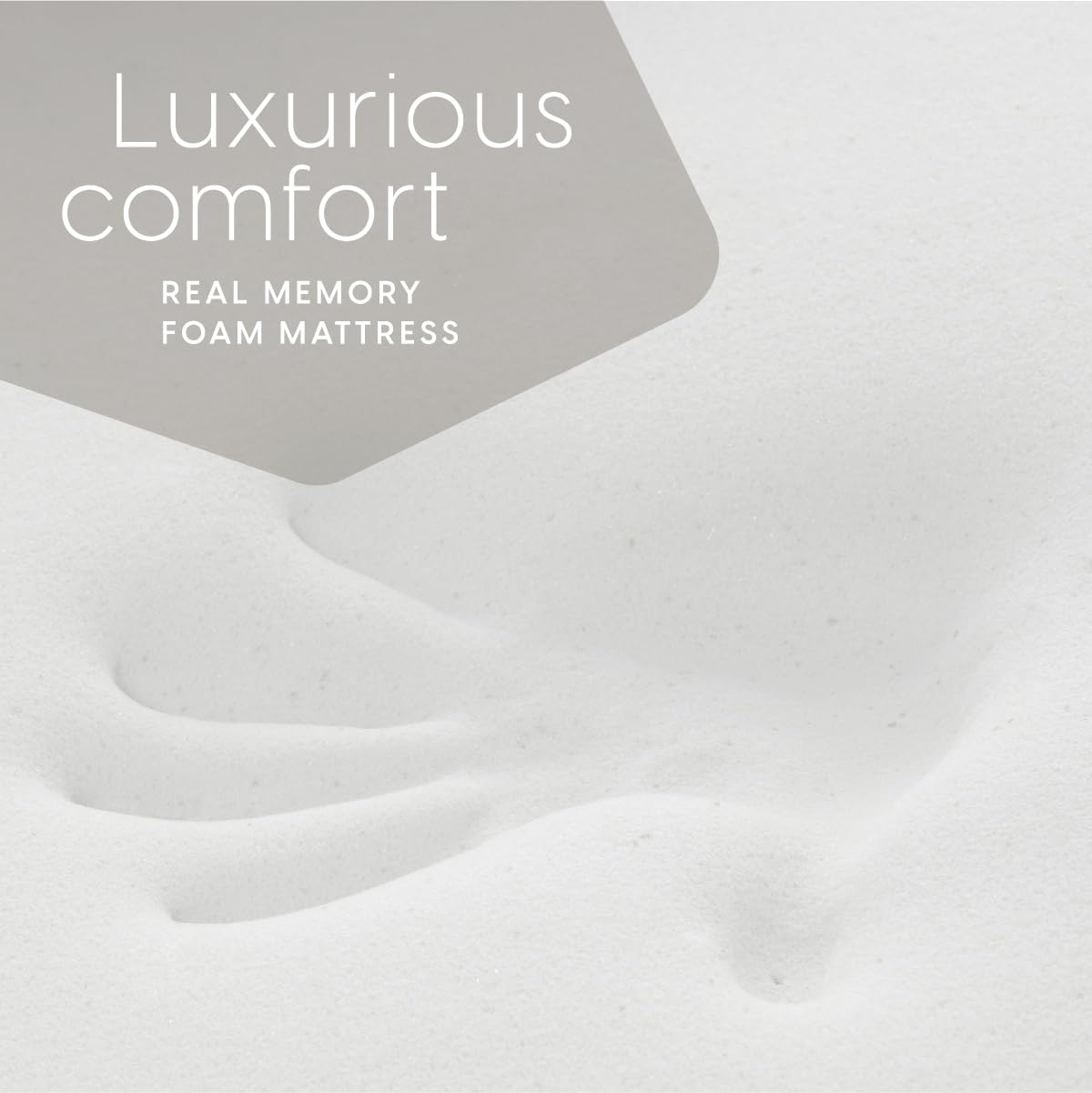 Milliard Full Memory Foam Futon Mattress - Light Grey for Home & Office