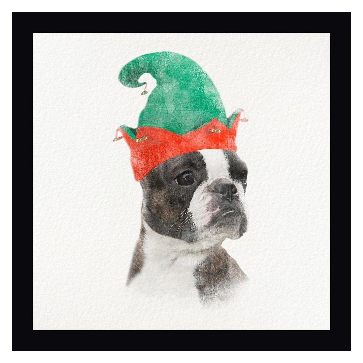Marcus Prime Christmas Rover 3 - 20x20 Inch Framed Canvas Wall Art Print with Black Frame - Ready to Hang - Perfect for Living Room, Bedroom & Holiday Decor