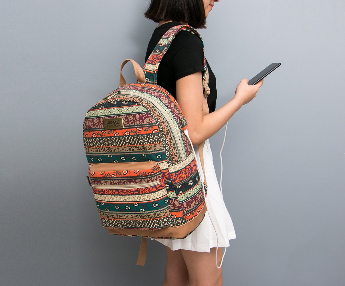 Kinmac Bohemian Laptop Backpack 15.6