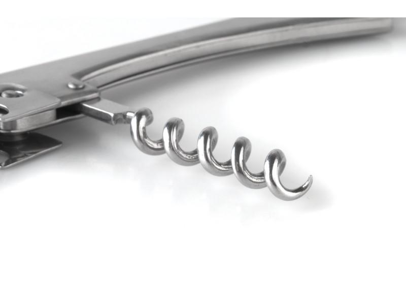 BergHOFF Essentials Stainless Steel Wine Opener with Foil Cutter - 4.5 Inch Corkscrew Bottle Opener for Wine Lovers | Perfect for Home Bars, Dinner Parties & Gifts
