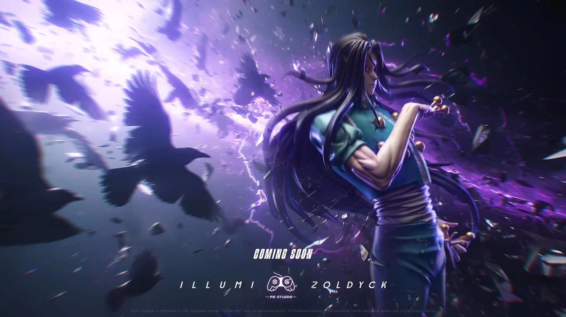 PG Studio Illumi Zoldyck Anime Figure - Hunter x Hunter Collectible Action Figure for Fans & Decor | Perfect for Display, Cosplay Props, and Gift Giving