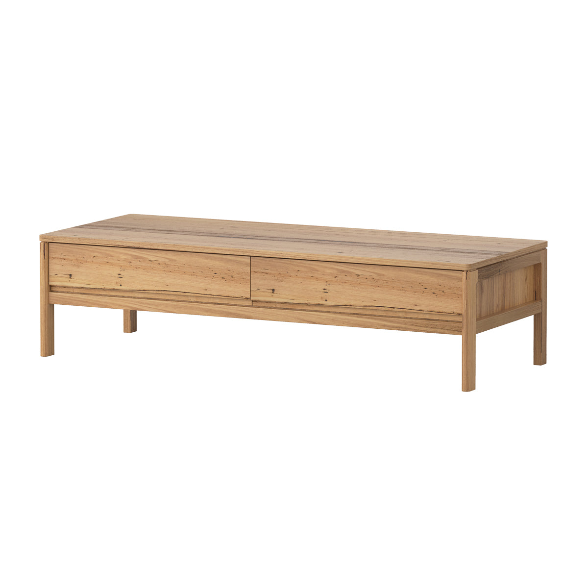 Modern Emilia Coffee Table - Mid Century Style Wooden Living Room Table with Storage Shelf - Perfect for Small Spaces, Apartments & Home Decor