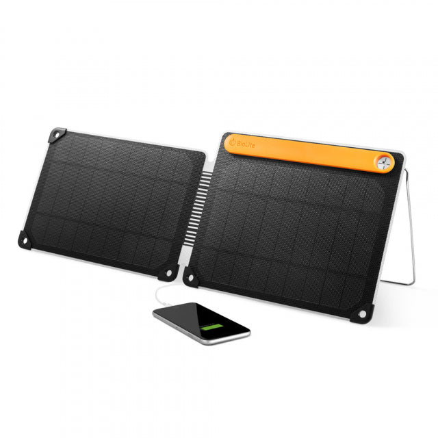 BioLite SolarPanel 10+ Portable Solar Charger for Camping, Hiking & Outdoor Adventures - Lightweight Foldable Solar Panel with USB Charging