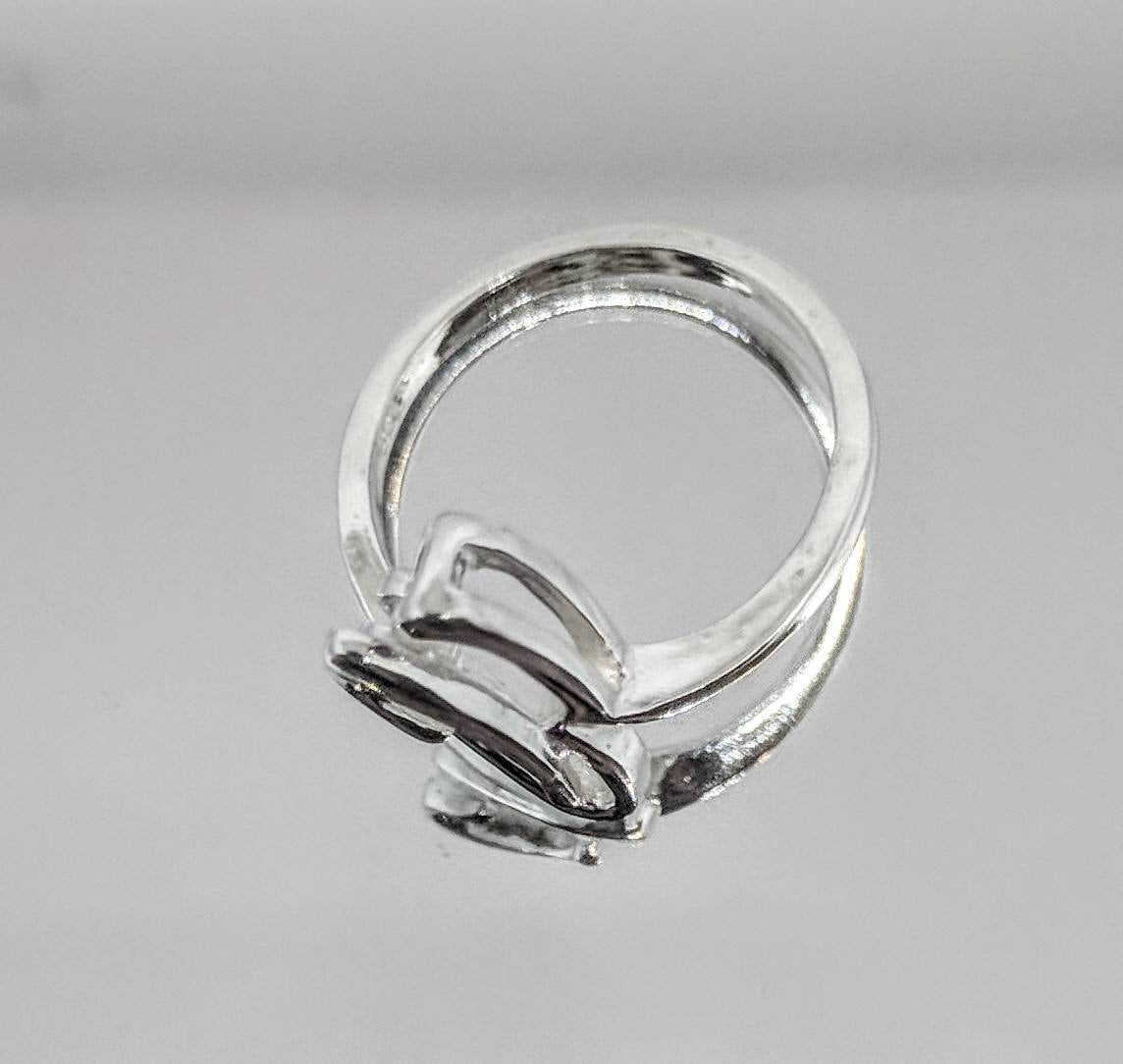 14K Gold or Sterling Silver Freeform Ring Shank Size 7 - DIY Jewelry Making Kit, Fashion Statement Ring for Women (168 032/148 032) | Perfect for Handmade Jewelry, Gift Giving & Special Occasions