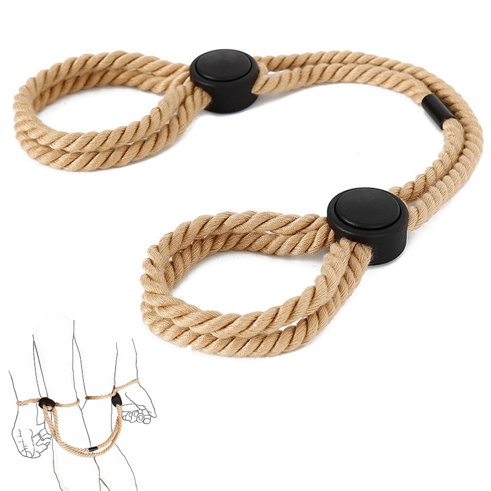 Premium BDSM Bondage Kit - Adjustable Restraints, Leg Straps & Handcuffs for Couples | Beginner-Friendly Adult Toys for Spicing Up Bedroom Play & Role Play Scenes