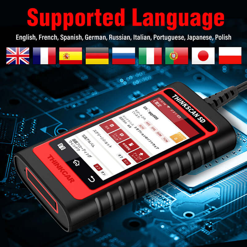THINKCAR® Thinkscan SD2 SD4 OBD2 Scanner - Multi-System Diagnostic Tool for Cars, Trucks & SUVs | Check Engine Light, Read & Clear Codes | Fast Shipping to US Only | Perfect for DIY Mechanics & Auto Shops