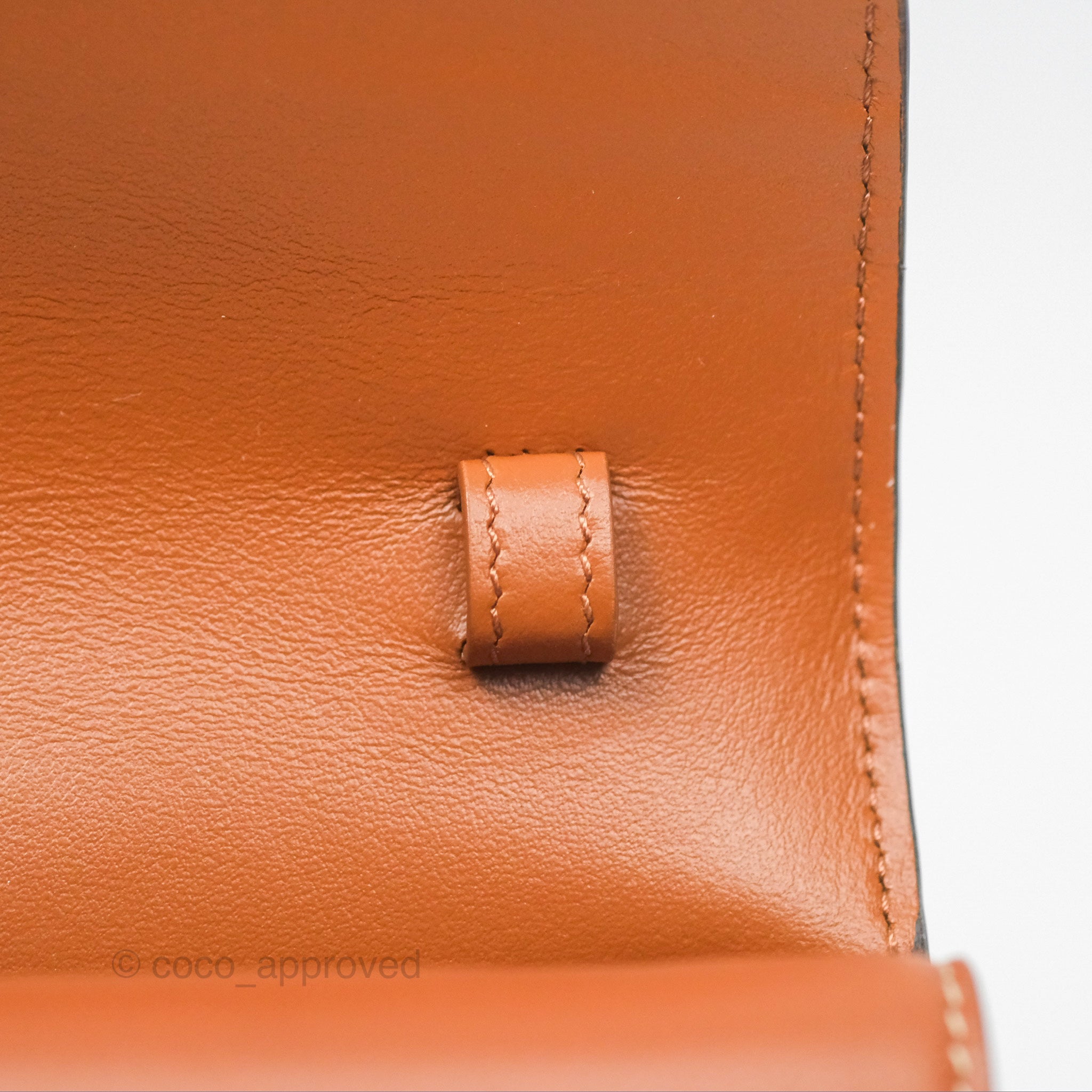Celine Triomphe Canvas Wallet On Strap - Tan Lambskin Crossbody Bag for Women | Fashionable Everyday Purse for Work, Travel & Date Night