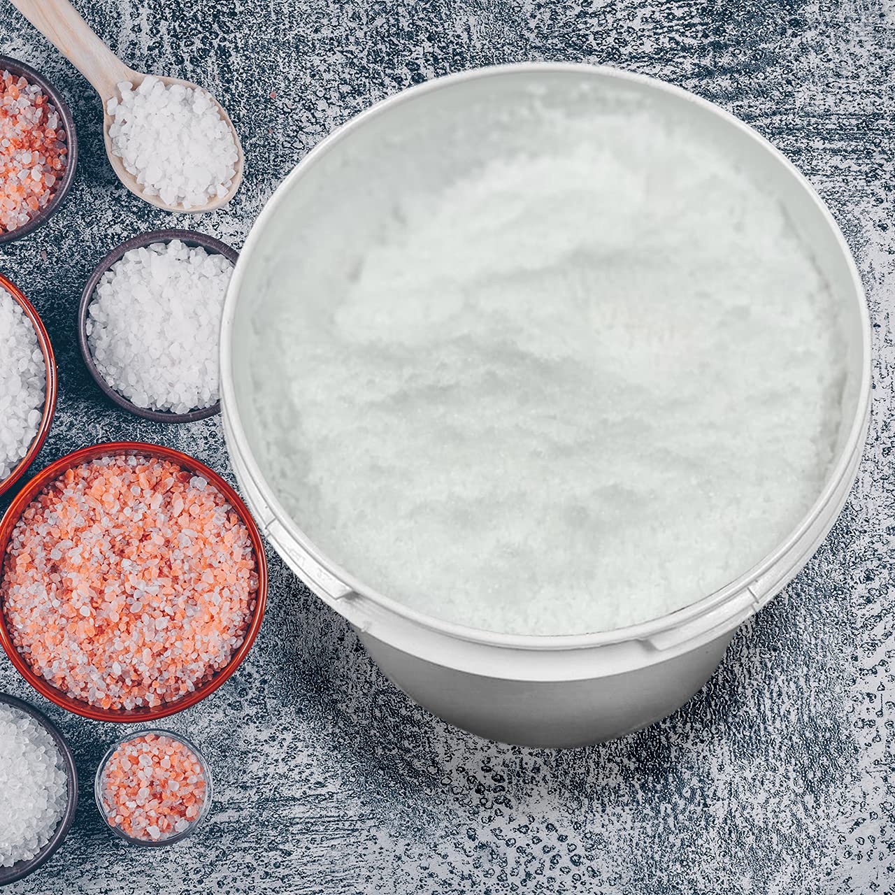 Exfoliating Dead Sea Salt Scrub with Rose Absolute - 128oz Large Size - Natural Body Scrub for Dry Skin & Cellulite Reduction - Perfect for Spa Day, Home Relaxation & Gift Giving