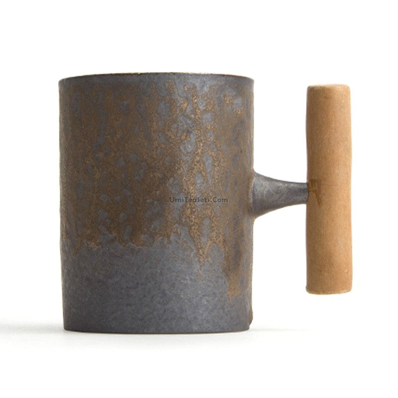 Premium Japanese Iron Tea Cup with Handle - Traditional Style for Matcha, Sencha & Hot Tea Ceremonies - Perfect for Home, Office & Gifting
