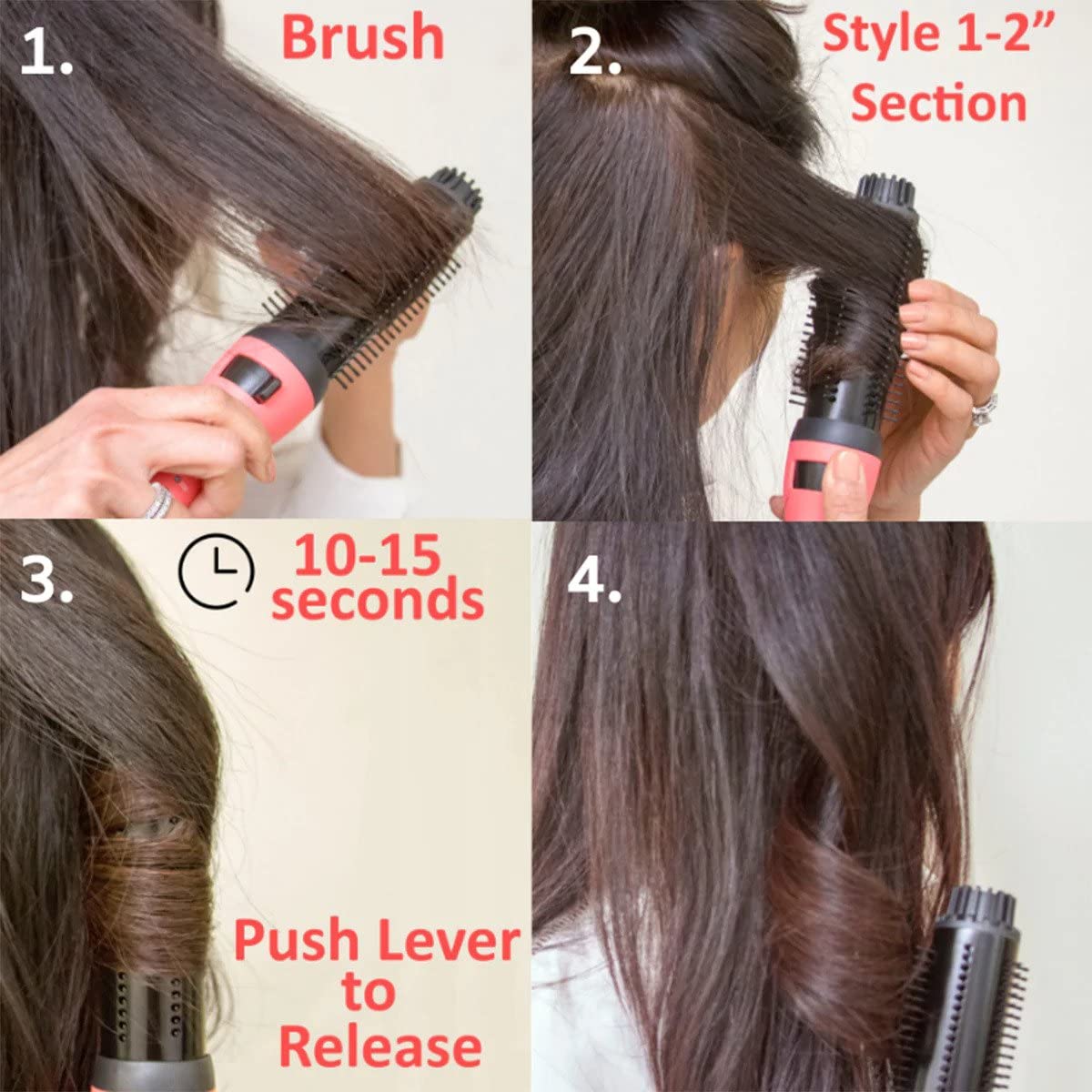 Sylkvia Tangle-Free Curling Iron Brush for Smooth & Frizz-Free Hair - 1 Count - Perfect for Salon Styling & Home Hair Care