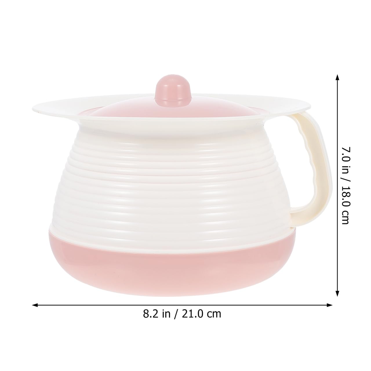 Portable Adult Urinal with Lid - Plastic Spittoon & Bedpan for Men, Elderly & Toddlers - Travel, Home Care & Hospital Use