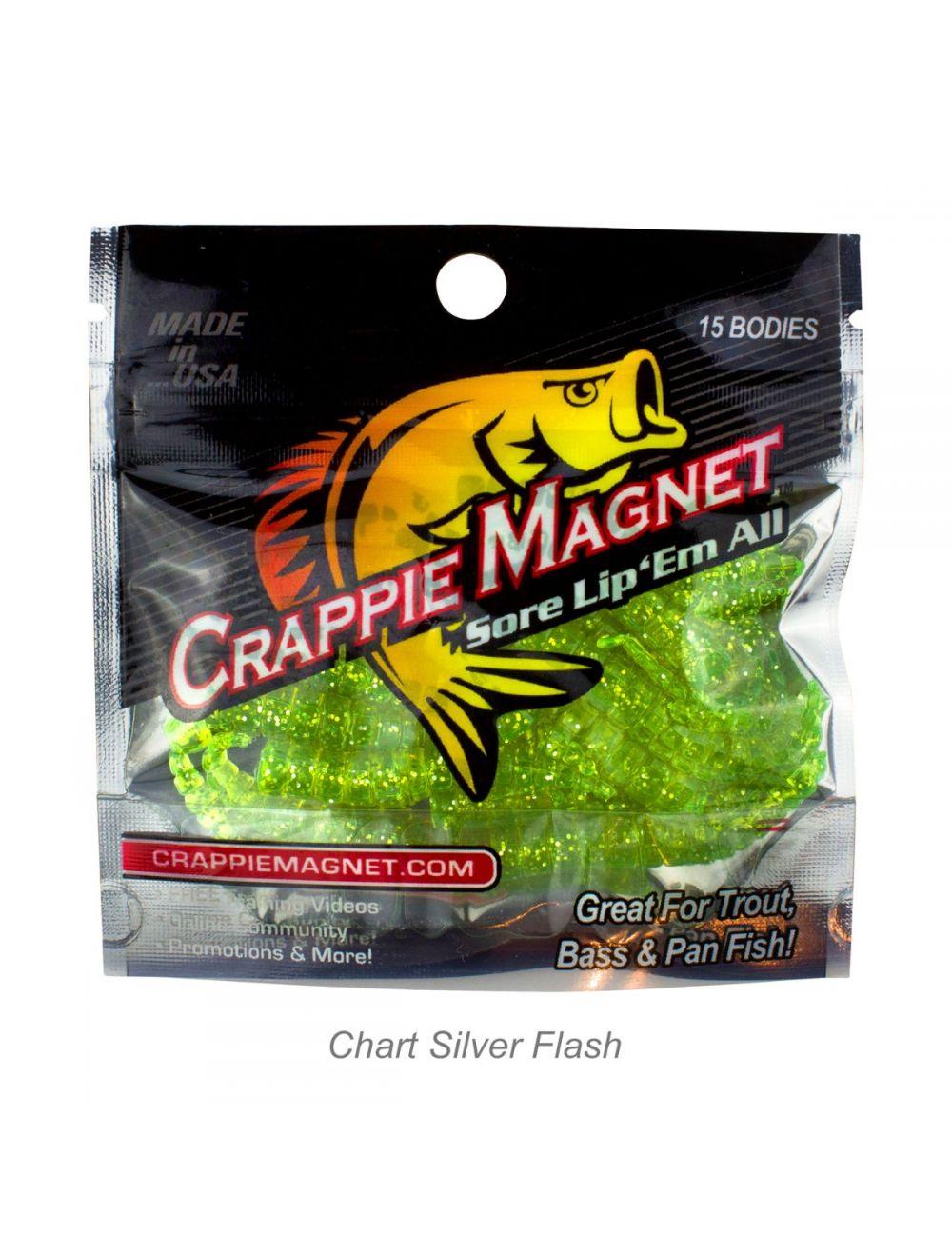 Leland Lures Crappie Magnet 15-Piece Soft Plastic Bait Kit for Crappie Fishing - Perfect for Freshwater Fishing & Ice Fishing