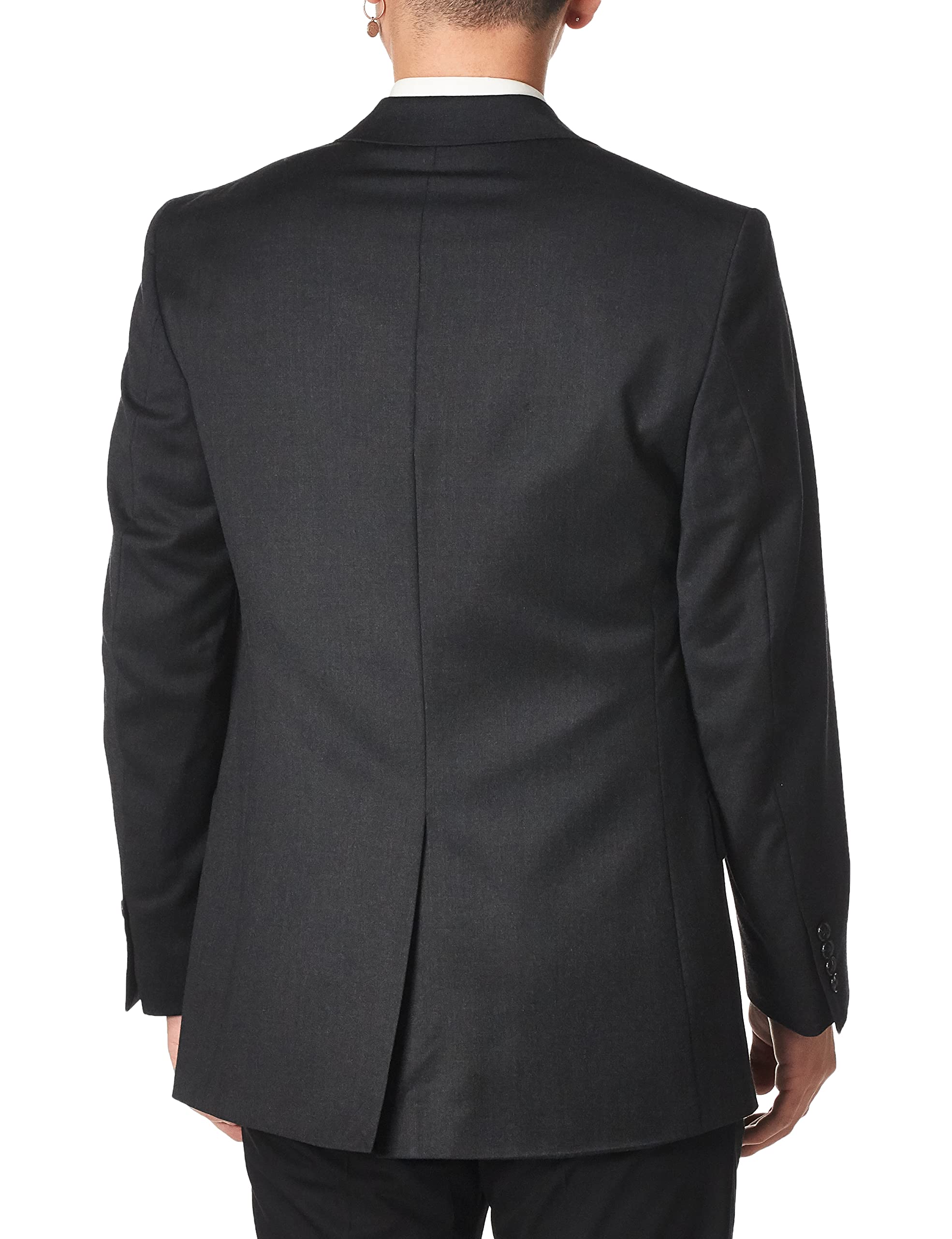 Premium Men's High-Twist Wool Suit Jacket - Classic Business & Formal Blazer for Office, Weddings & Special Occasions