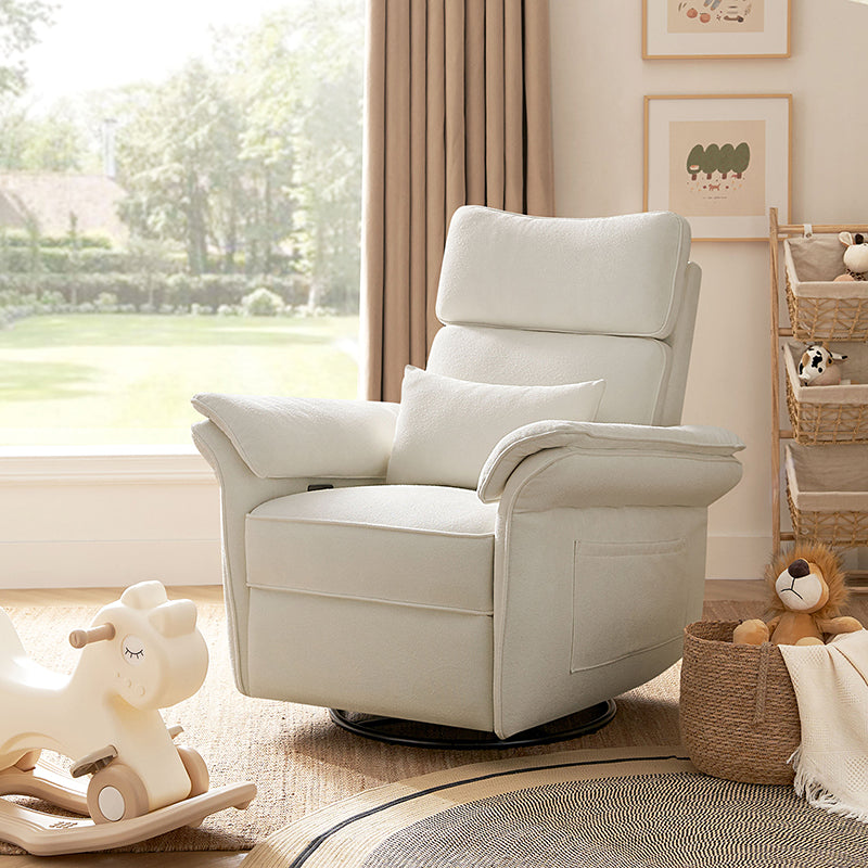 Comfortable Nursery Power Glider Recliner - Perfect for Breastfeeding, Rocking Baby to Sleep & Nursery Room Relaxation
