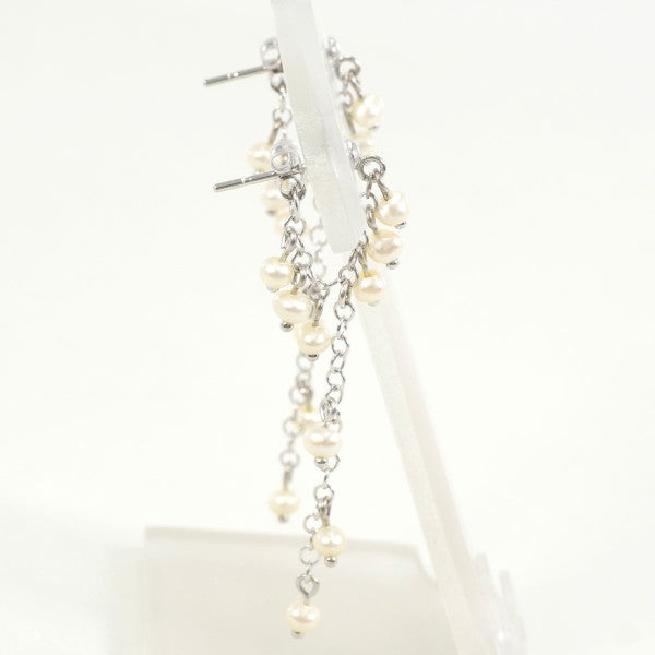 14K White Gold Pearl Earrings for Women - Elegant Freshwater Pearl Stud Earrings - Perfect for Weddings, Parties & Gifts