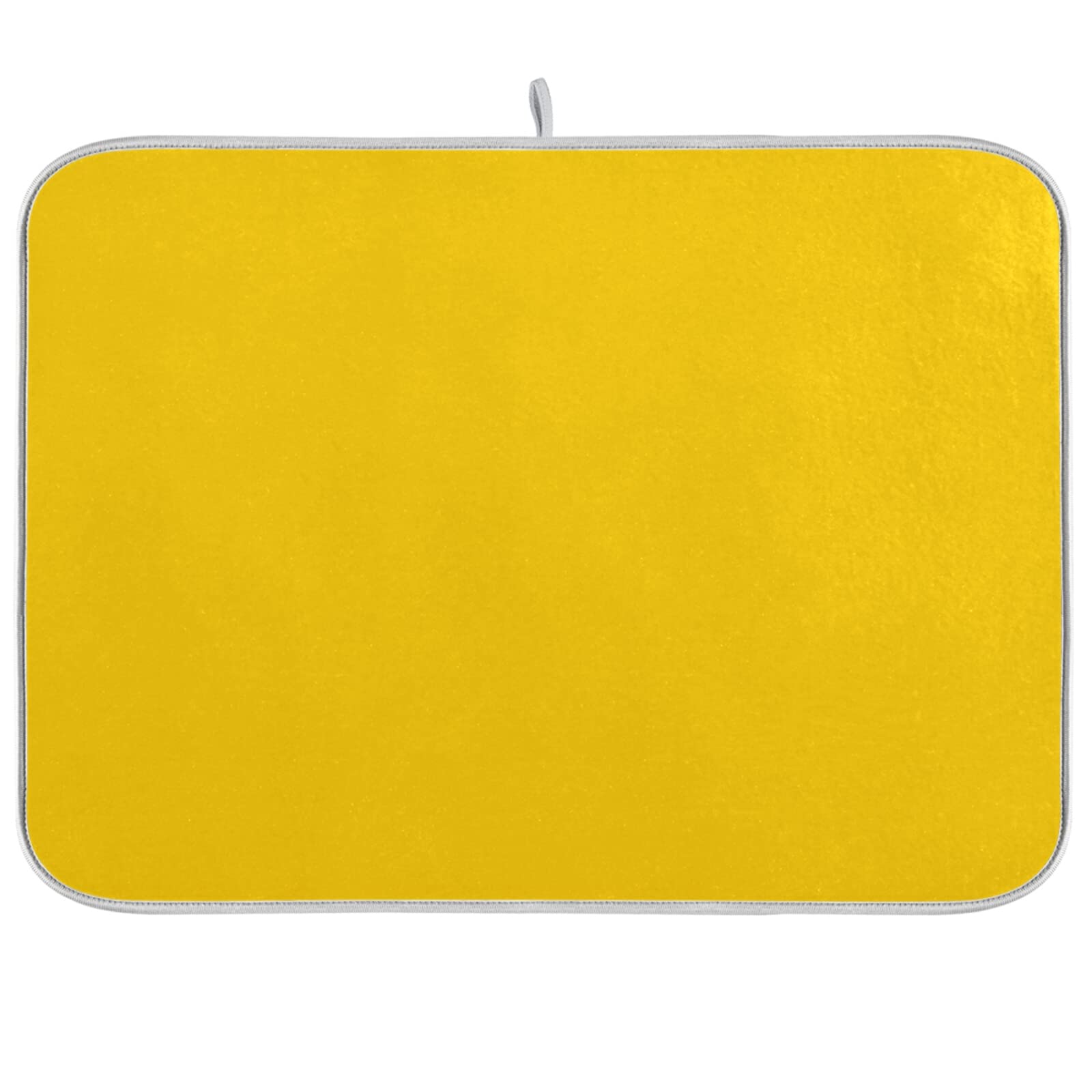 XL Gold Microfiber Dish Drying Mat - Heat Resistant Kitchen Counter Drainer Pad (16x18 Inch) | Perfect for Drying Dishes, Utensils & Cookware | Stylish Kitchen Decor Accessory