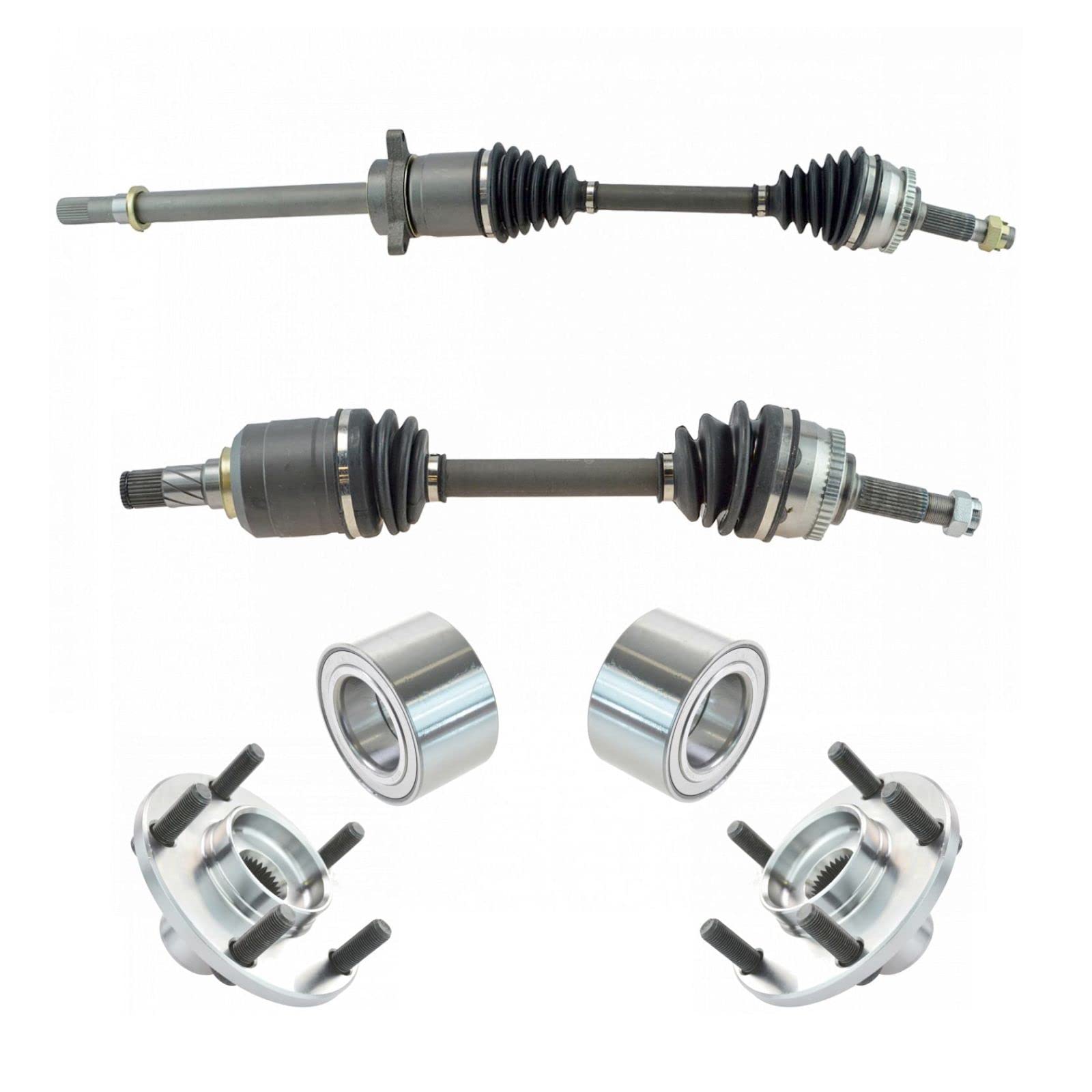 2002-2006 Nissan Altima Front Drivetrain Kit - CV Axle Shaft Assembly, Wheel Bearing & Hub Replacement - Perfect for Smooth Ride & Off-Road Adventures
